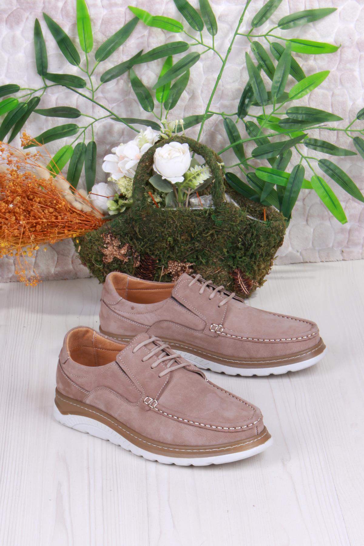 4044 Carlo Nubuk Hafif Rahat Hakiki Deri Erkek Ayakkabı - Görsel 2