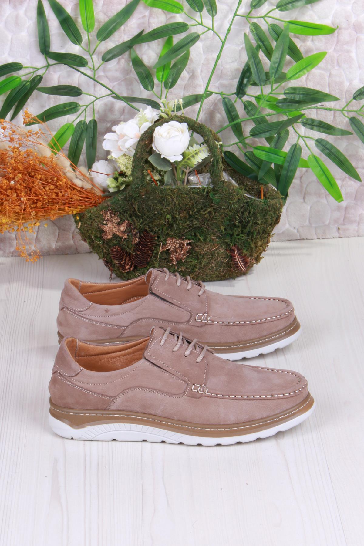 4044 Carlo Nubuk Hafif Rahat Hakiki Deri Erkek Ayakkabı - Görsel 3