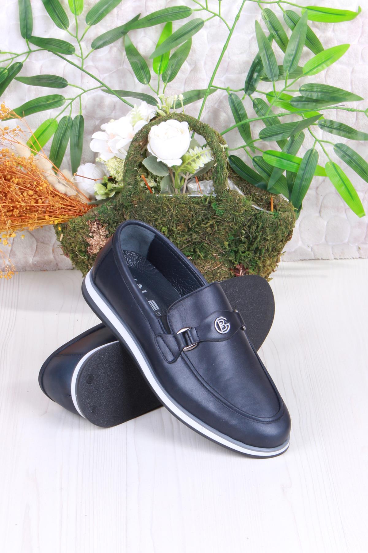 42464 Rahat İç Ve Dış Hakiki Deri Loafer Erkek Ayakkabı - Görsel 5