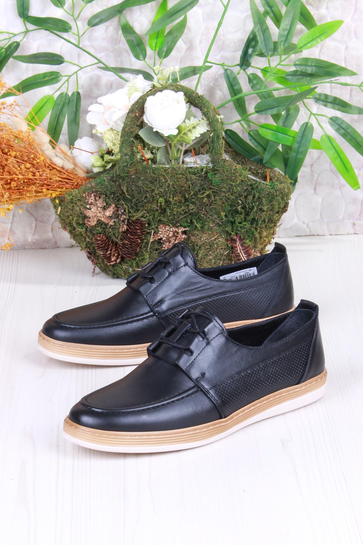 4169 Bordolli Yumuşak Hafif İç Ve Dış Hakiki Deri Erkek Ayakkabı - Görsel 4