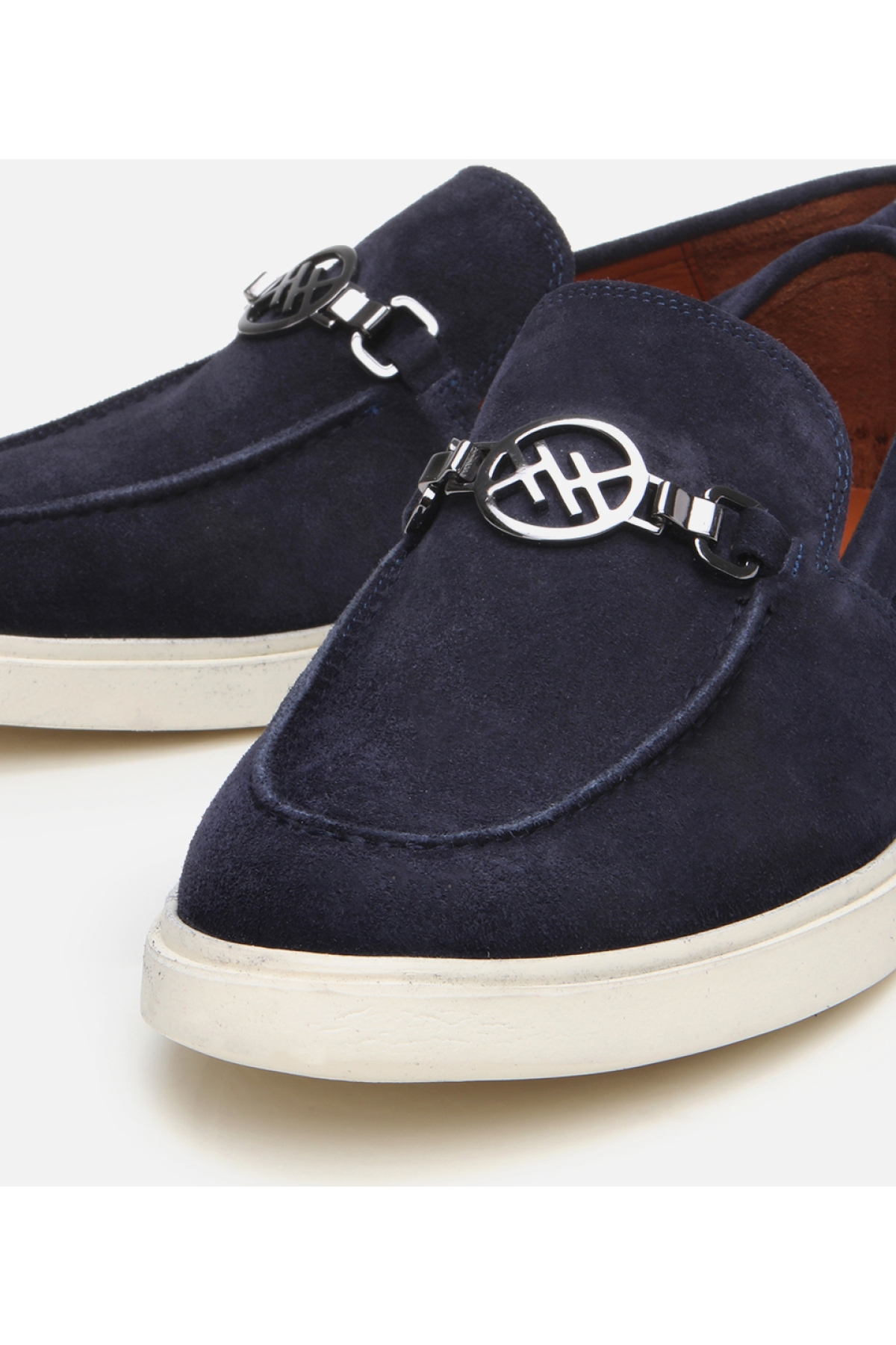 Hotiç Lacivert Hotiç Süet Deri Erkek Toka Detaylı Loafer