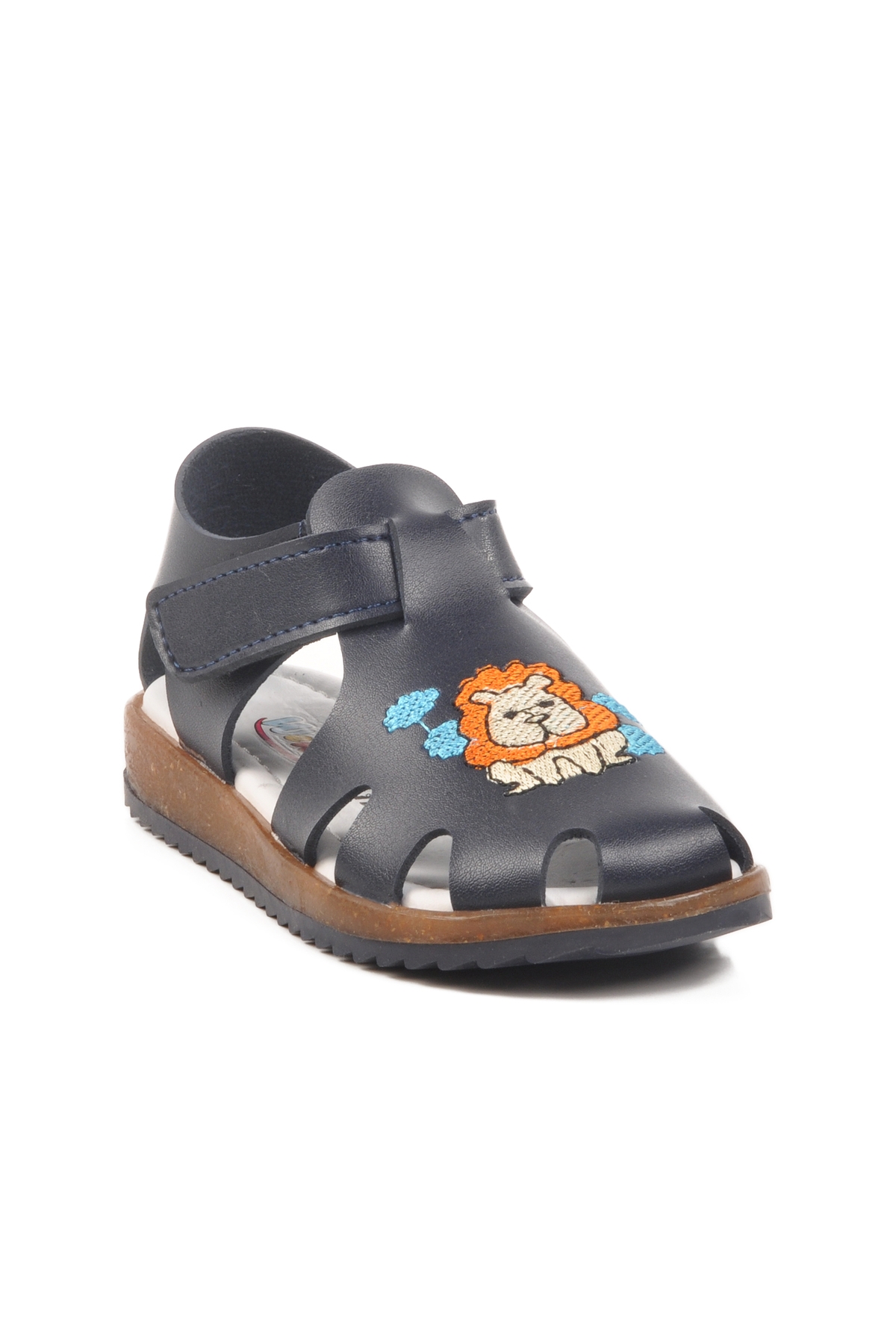 Lacivert Cırtlı Erkek Çocuk Sandalet 17373 P - Görsel 4