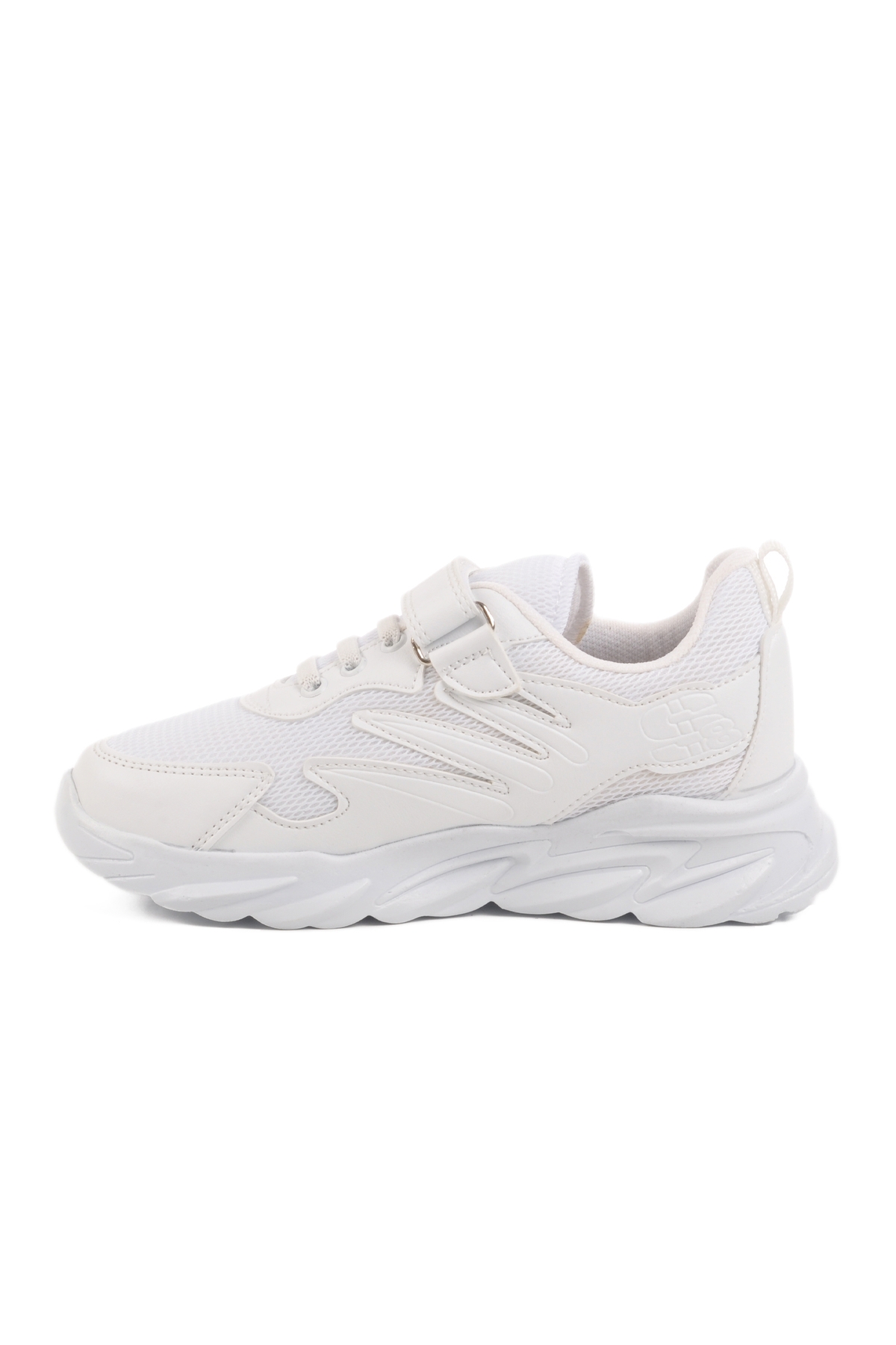 Beyaz Cırtlı Unisex Çocuk Spor Ayakkabı 965 F - Görsel 3