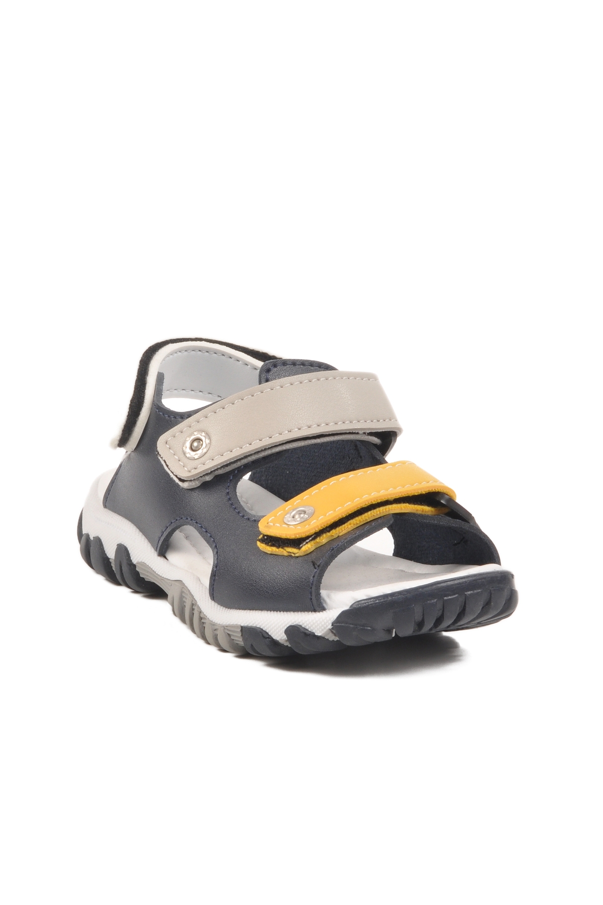 Lacivert Gri Cırtlı Erkek Çocuk Spor Sandalet 173110 P - Görsel 4