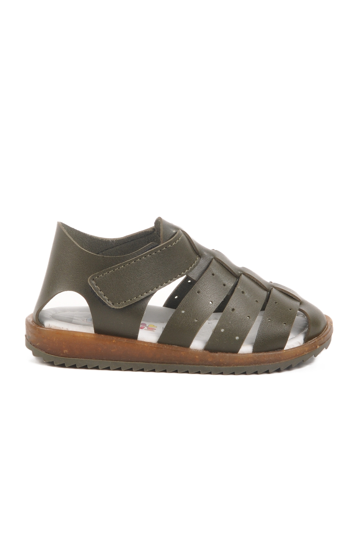 Haki Cırtlı Hafif Unisex Çocuk Sandalet 17370 B - Görsel 2