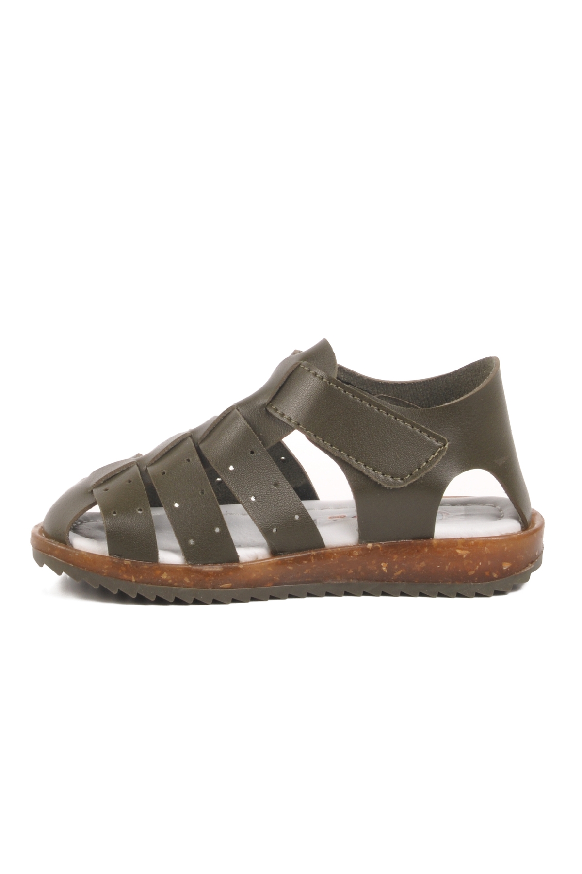 Haki Cırtlı Hafif Unisex Çocuk Sandalet 17370 B - Görsel 3