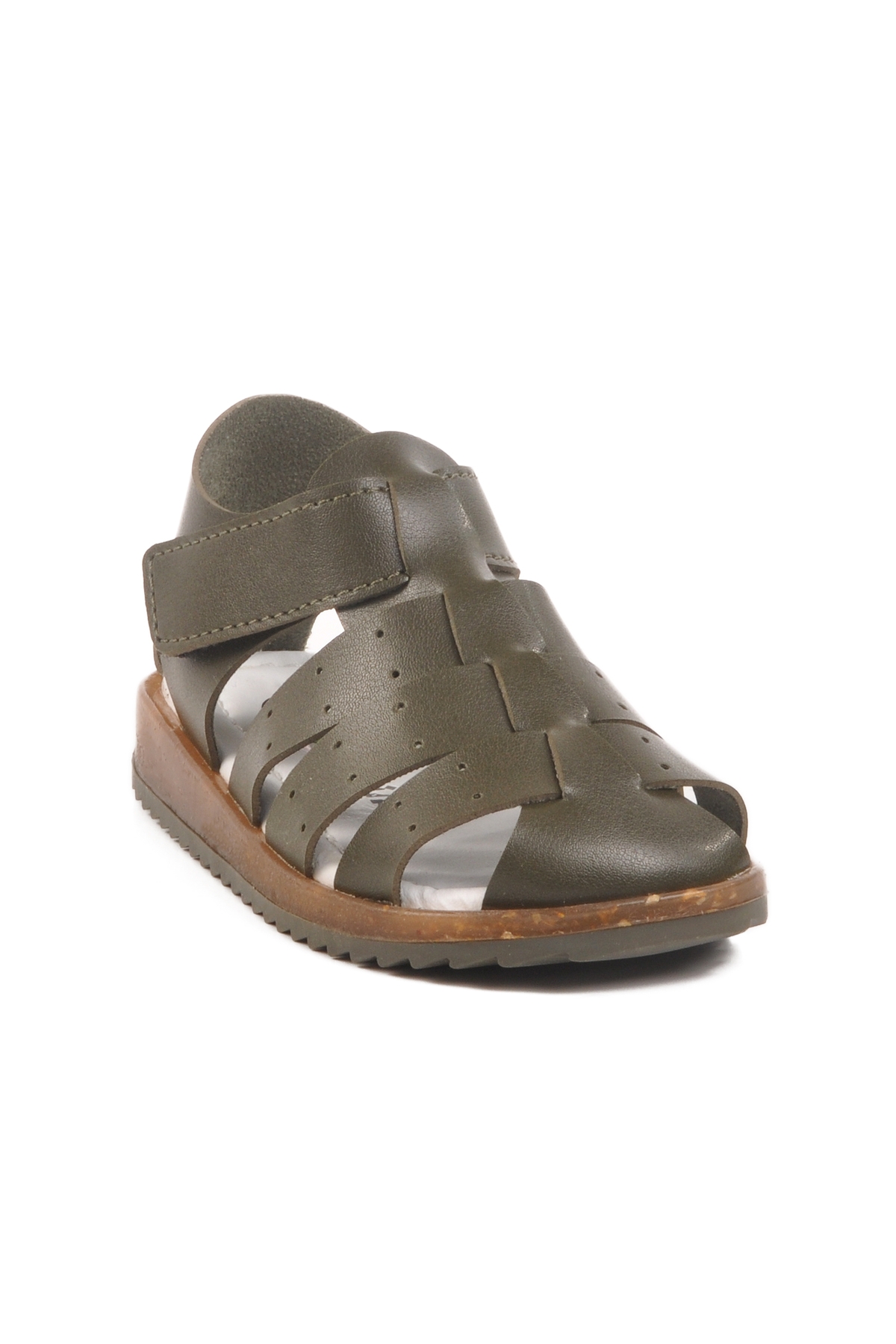 Haki Cırtlı Hafif Unisex Çocuk Sandalet 17370 B - Görsel 4