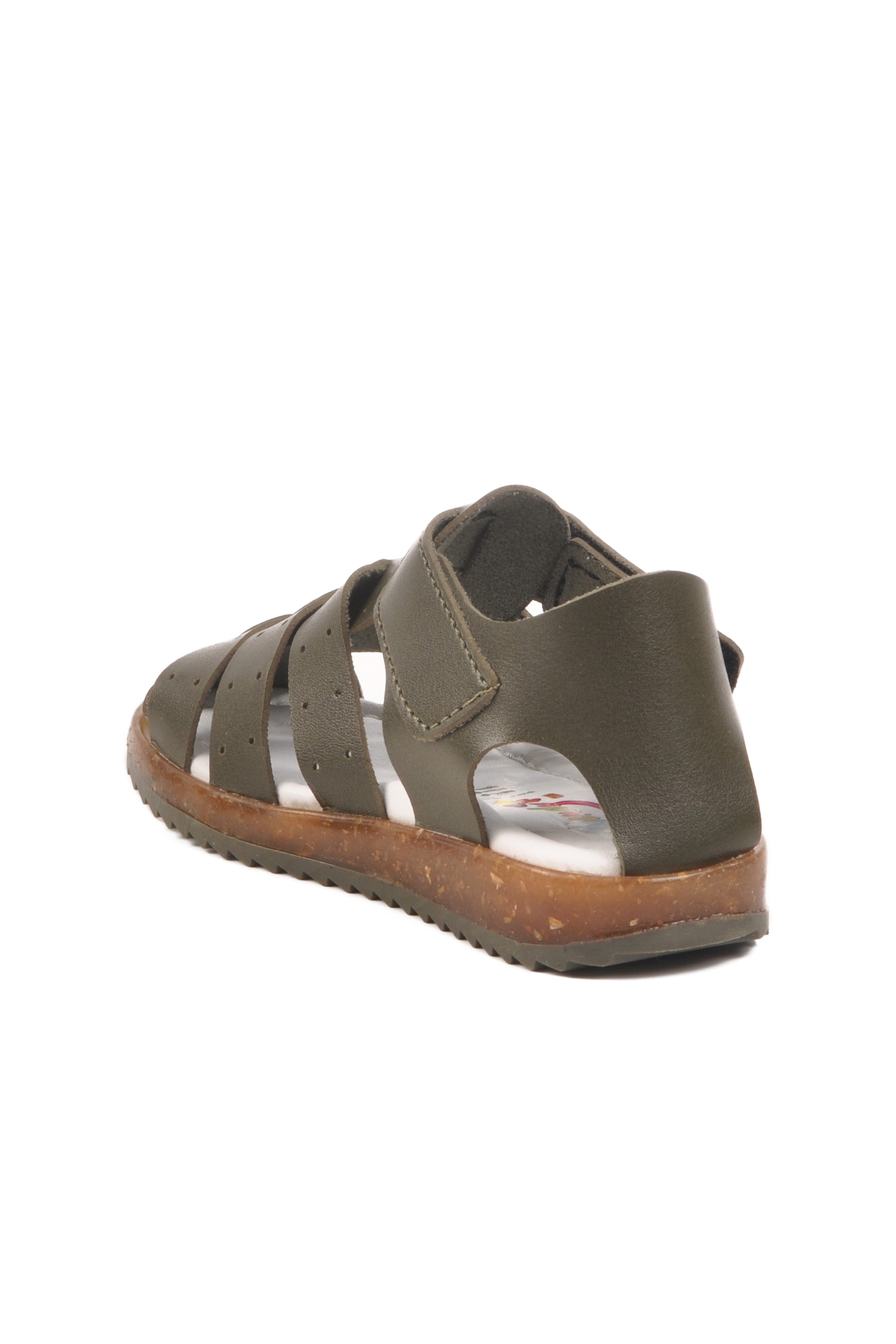 Haki Cırtlı Hafif Unisex Çocuk Sandalet 17370 B - Görsel 5
