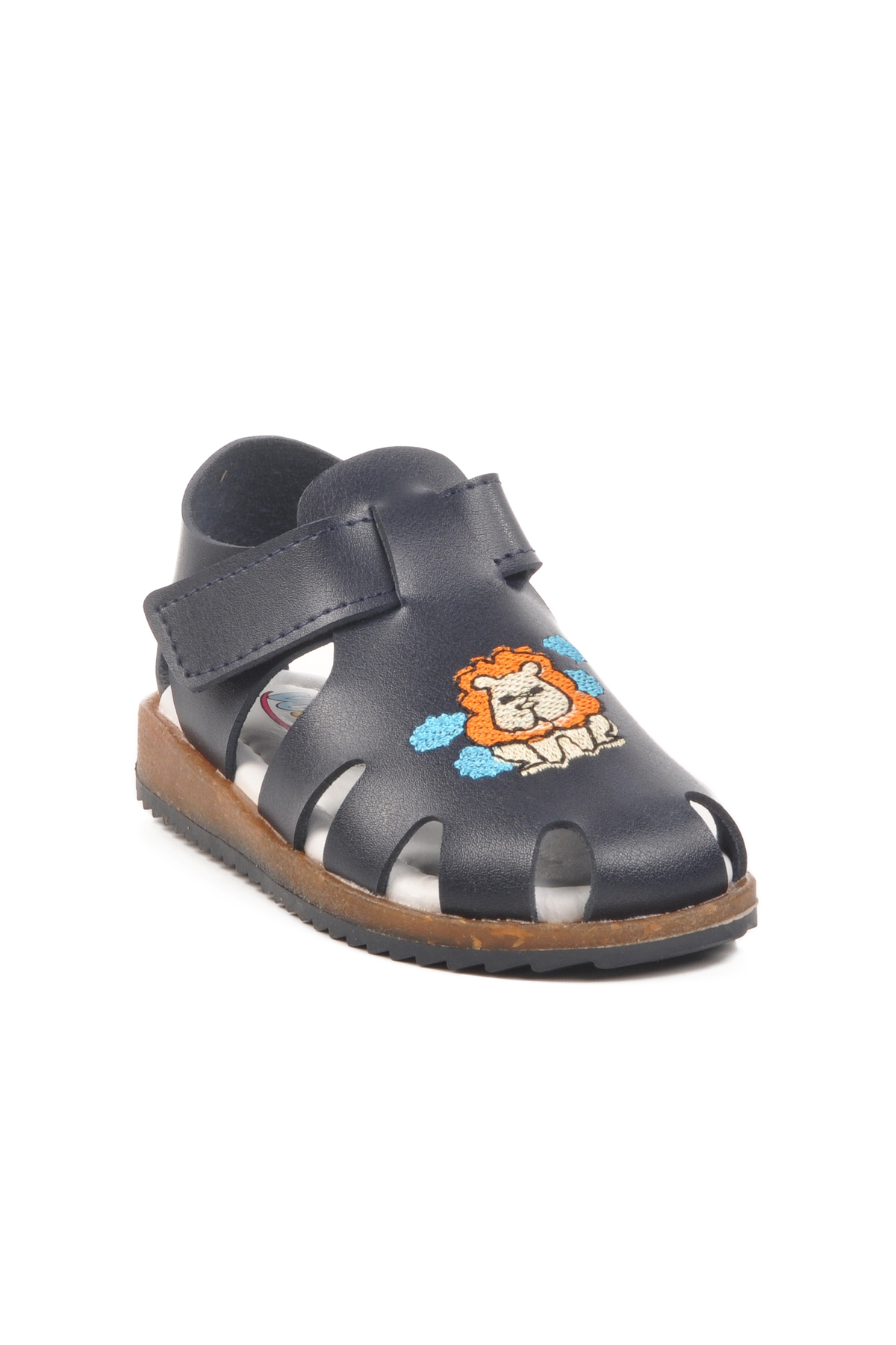 Lacivert Cırtlı Hafif Unisex Çocuk Sandalet 17373 B - Görsel 4