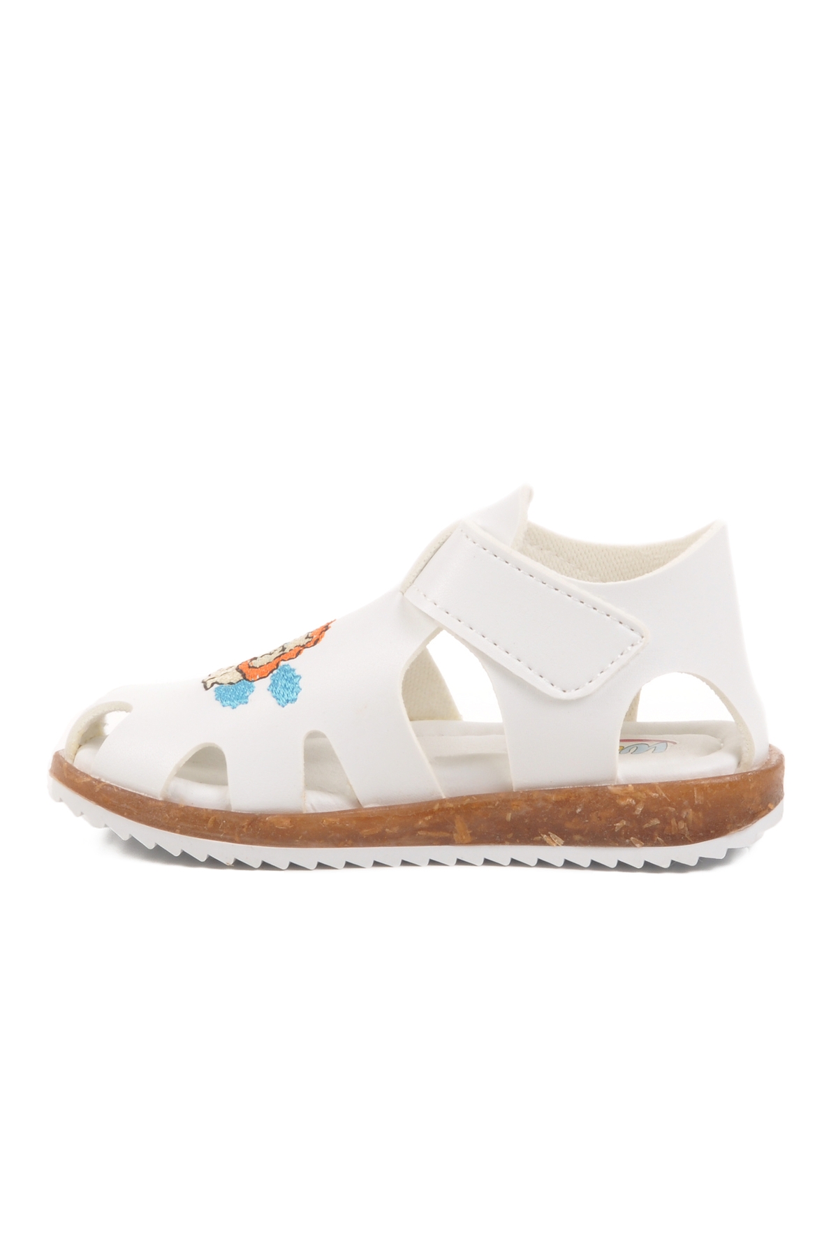 Beyaz Cırtlı Hafif Unisex Çocuk Sandalet 17373 B - Görsel 3