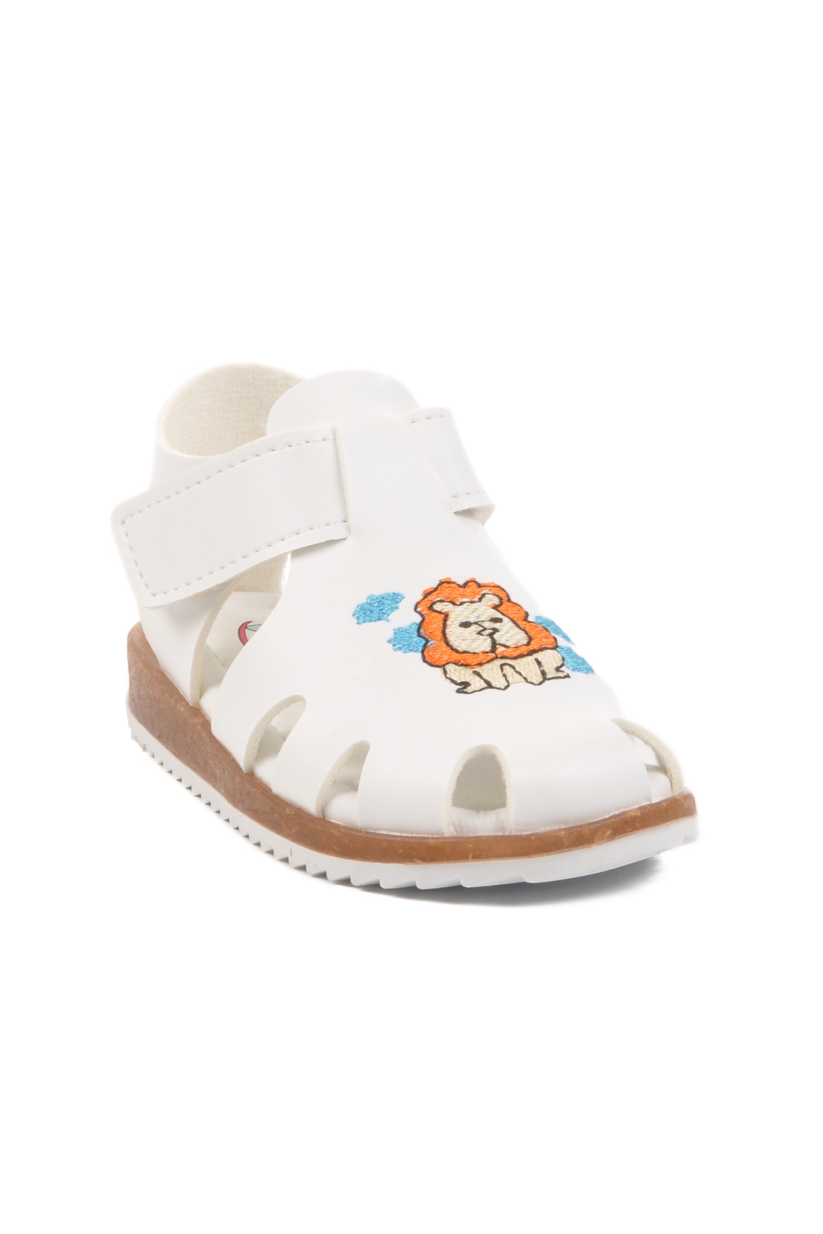 Beyaz Cırtlı Hafif Unisex Çocuk Sandalet 17373 B - Görsel 4