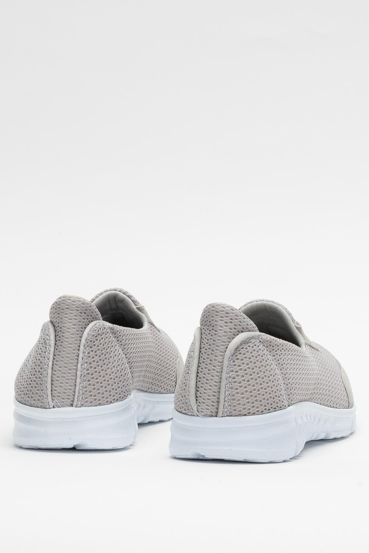 Ortopedik Kadın Yürüyüş Ayakkabısı GRİ - BEYAZ - Görsel 5