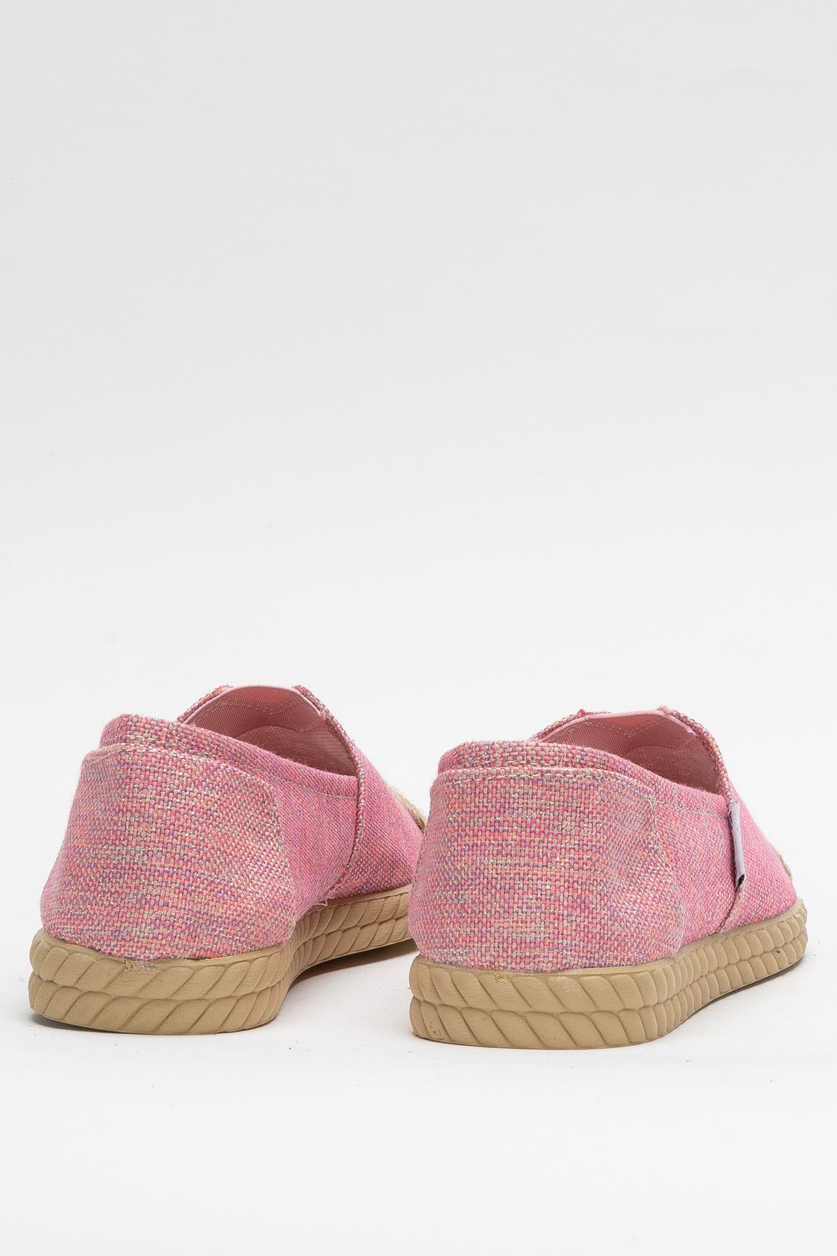 Kadın Keten Babet Ayakkabı PUDRA - Görsel 5