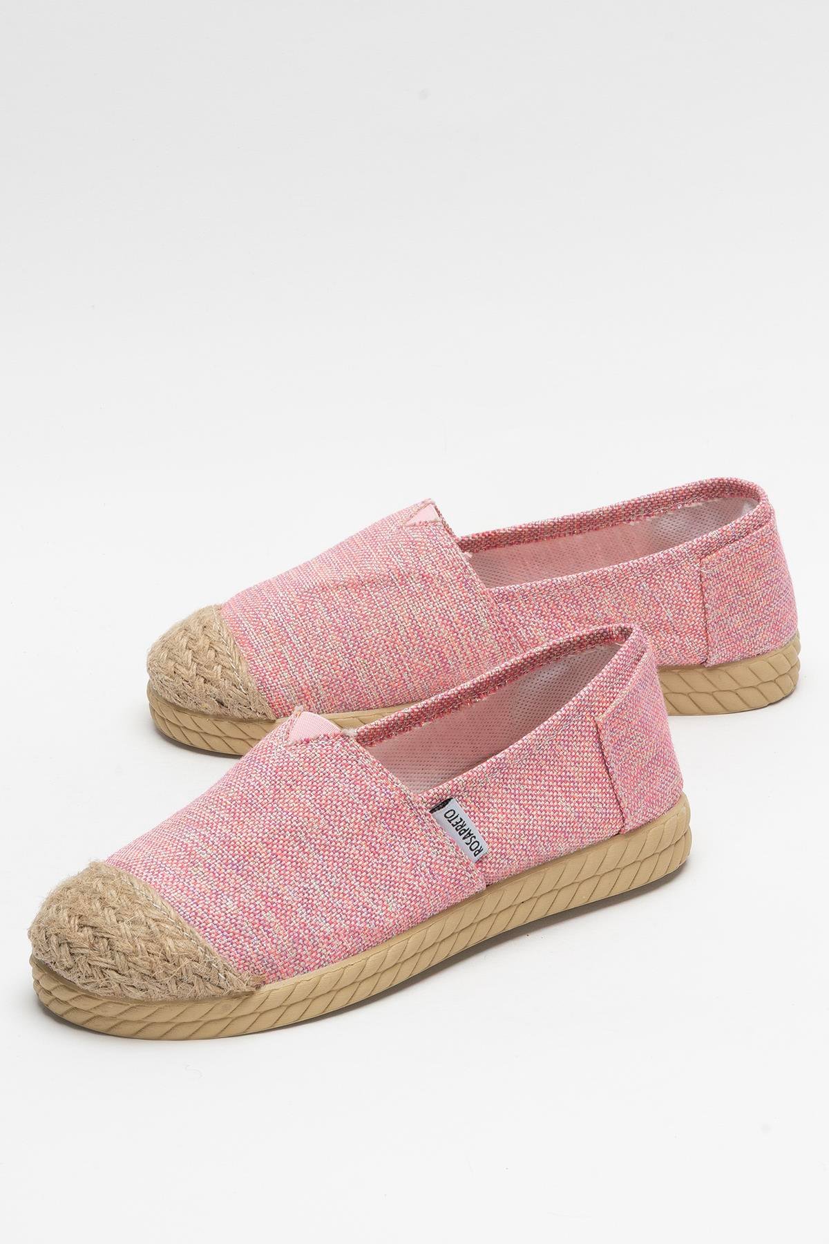 Kadın Keten Babet Ayakkabı PUDRA - Görsel 6