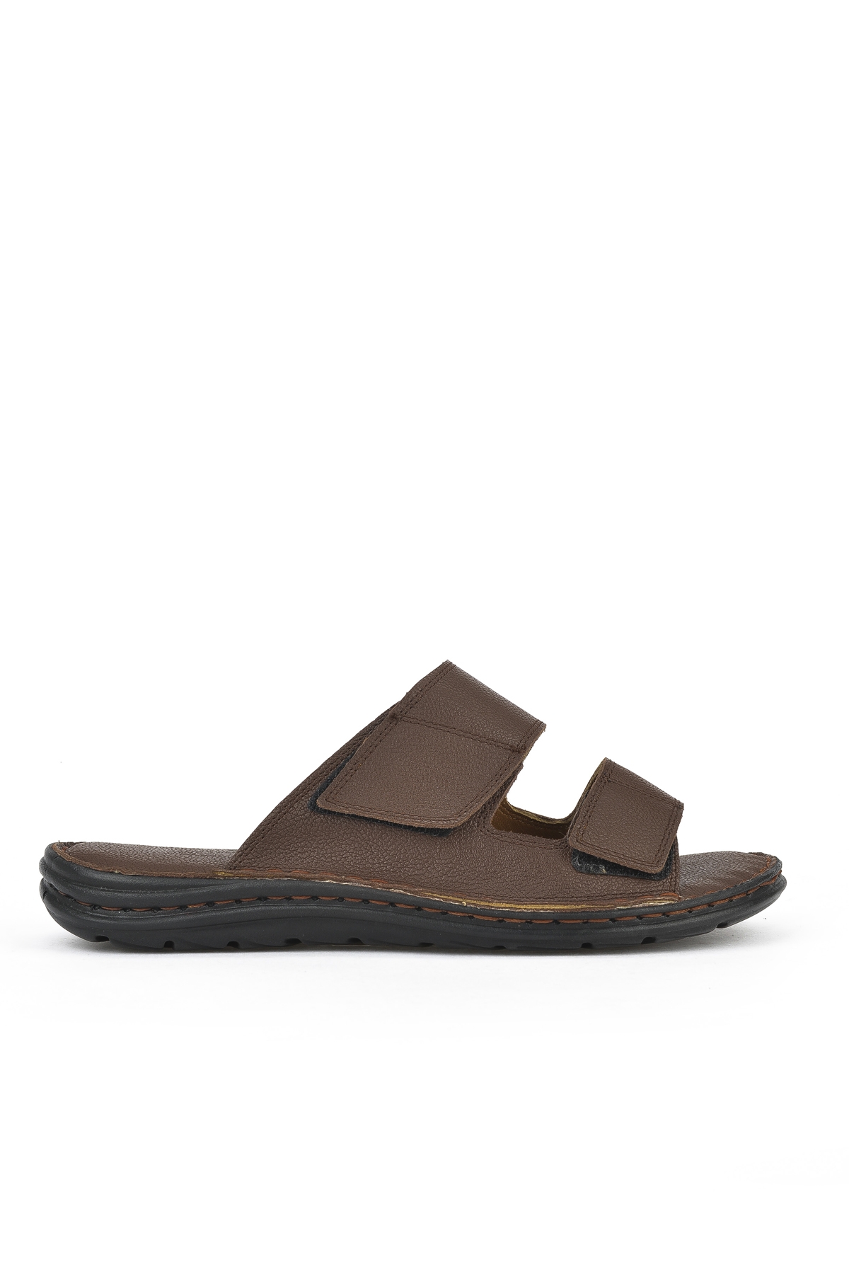 Erkek Hakiki Deri Konfor Terlik 1511052Z0315 Kahve - Görsel 2