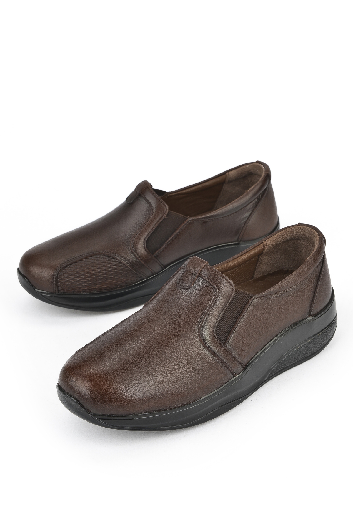 Kadın Hakiki Deri Konfor Ayakkabı 15355Z2665 Kahve - Görsel 7