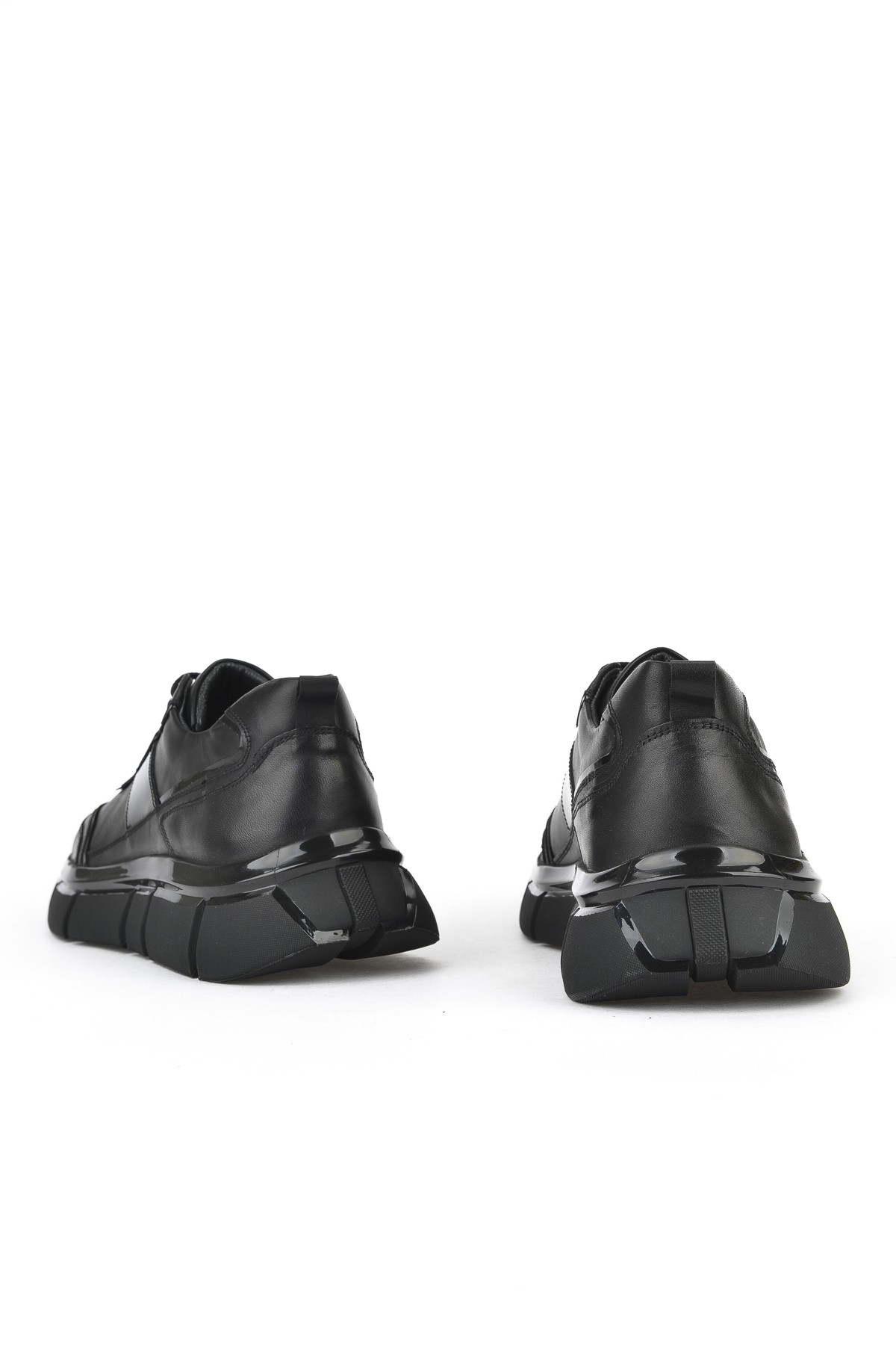 Erkek Hakiki Deri Sneaker 153498Z1792 Siyah - Görsel 4