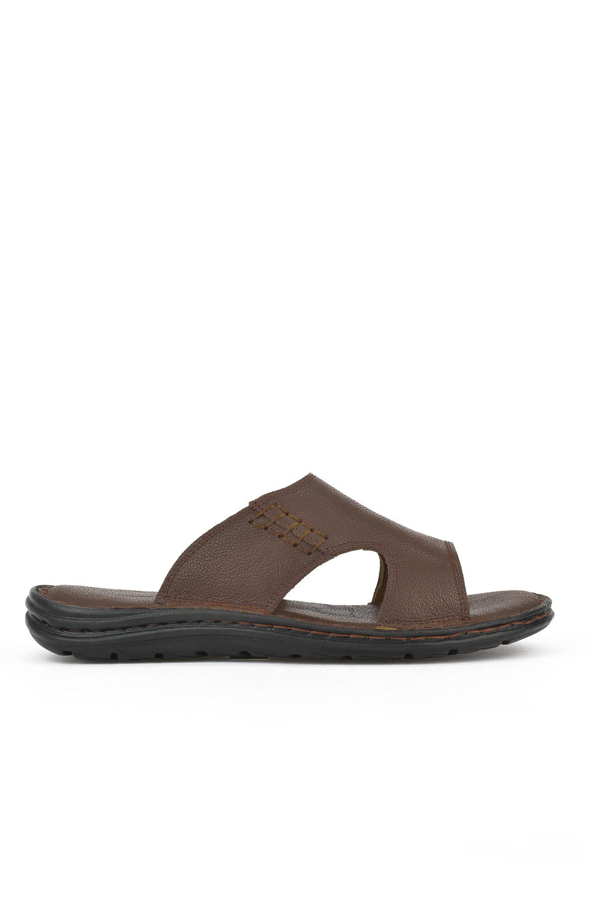 Erkek Hakiki Deri Konfor Terlik 1511052Z0321 Kahve - Görsel 2