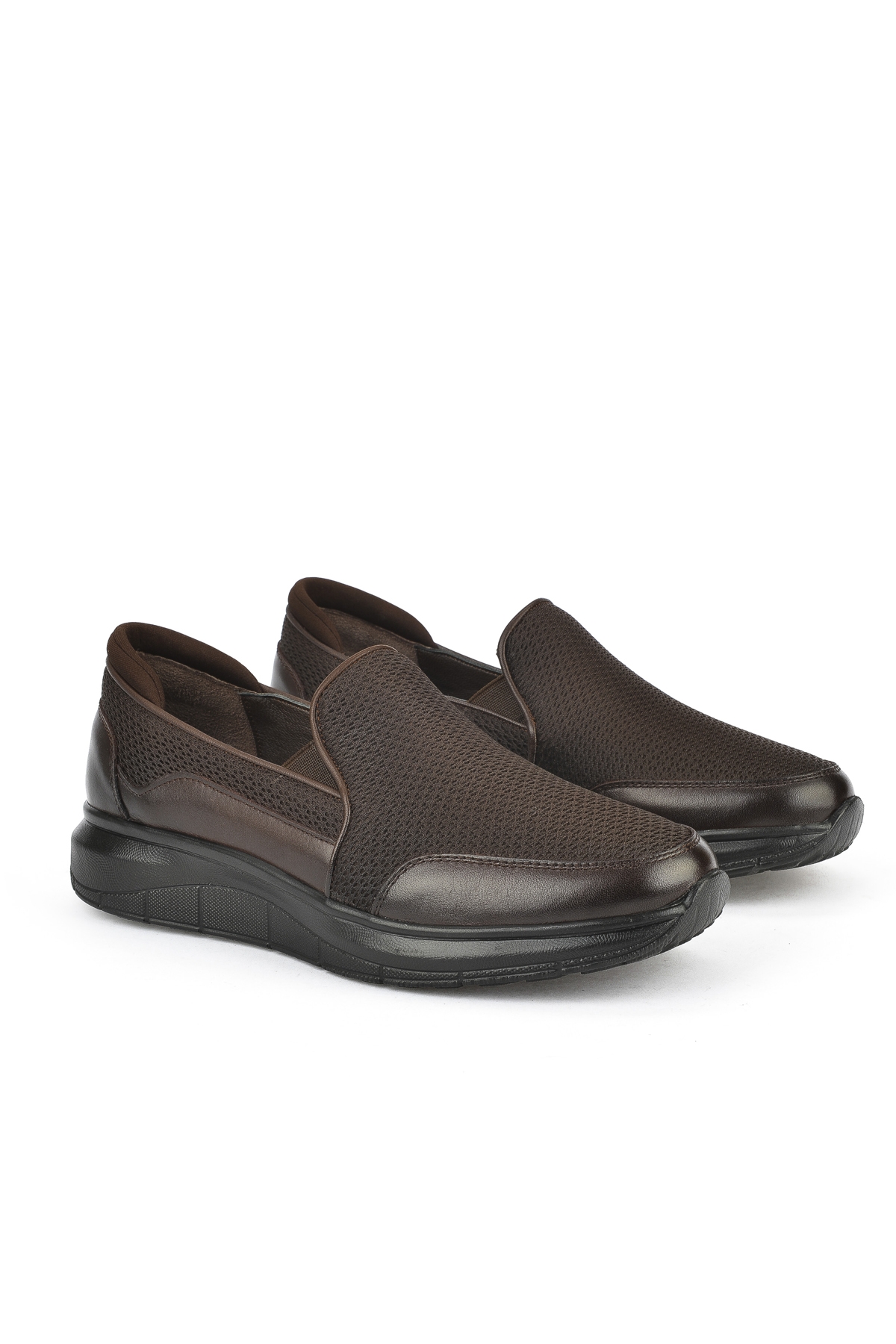 Erkek Hakiki Deri Konfor Ayakkabı 151123Z3680 Kahve - Görsel 3