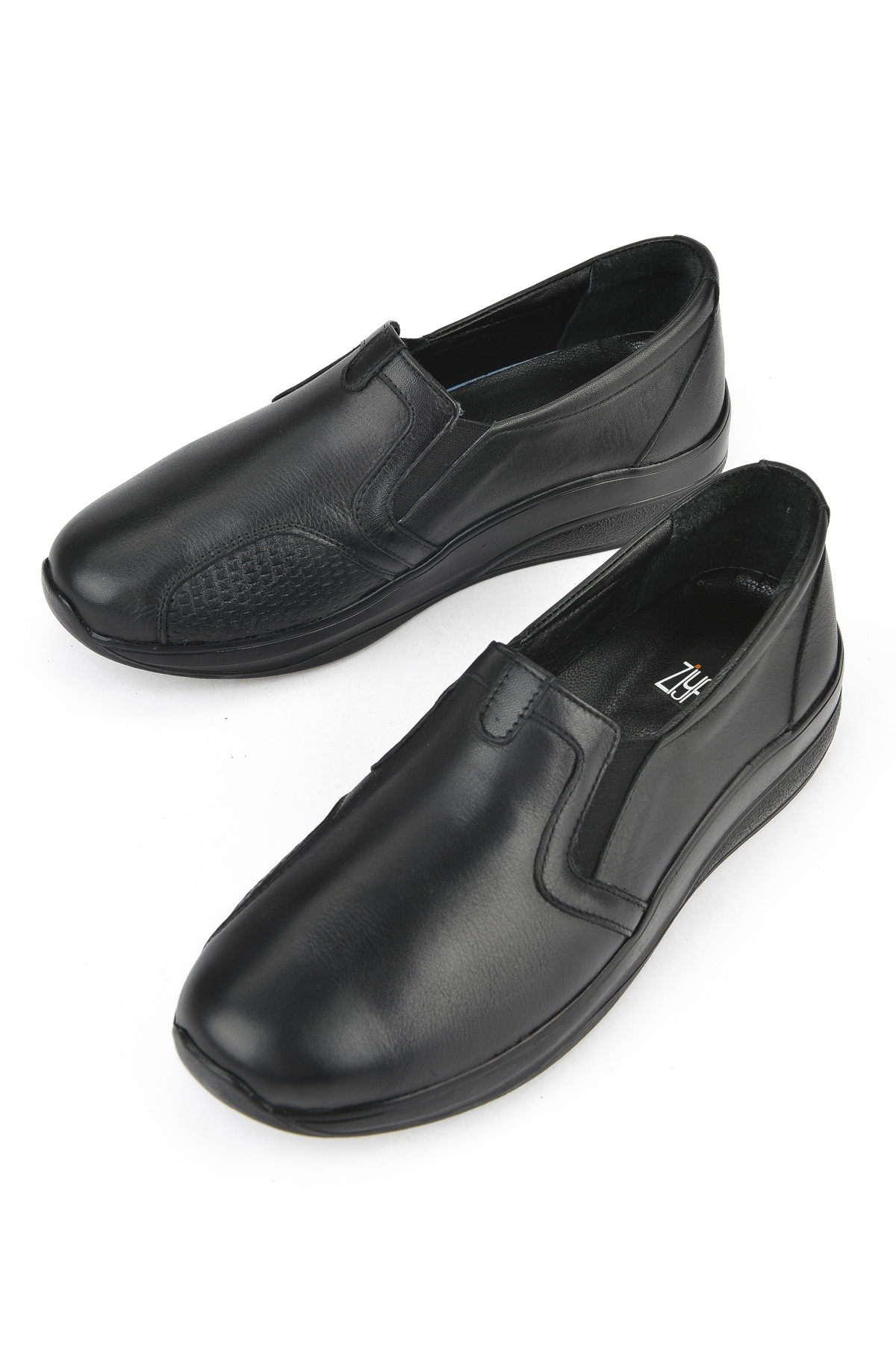 Kadın Hakiki Deri Konfor Ayakkabı 15355Z2665 Siyah - Görsel 7