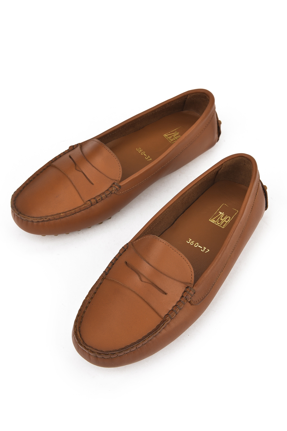 Kadın Hakiki Deri Ayakkabı 1511030Z360 Koyu Taba - Görsel 6