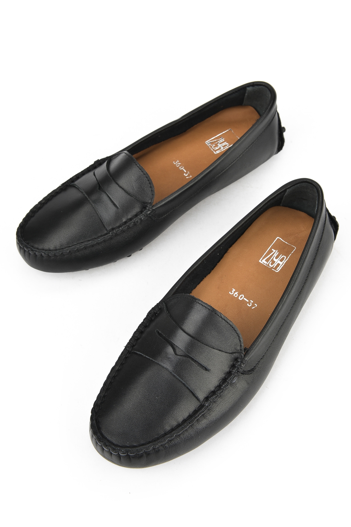 Kadın Hakiki Deri Ayakkabı 1511030Z360 Siyah - Görsel 6