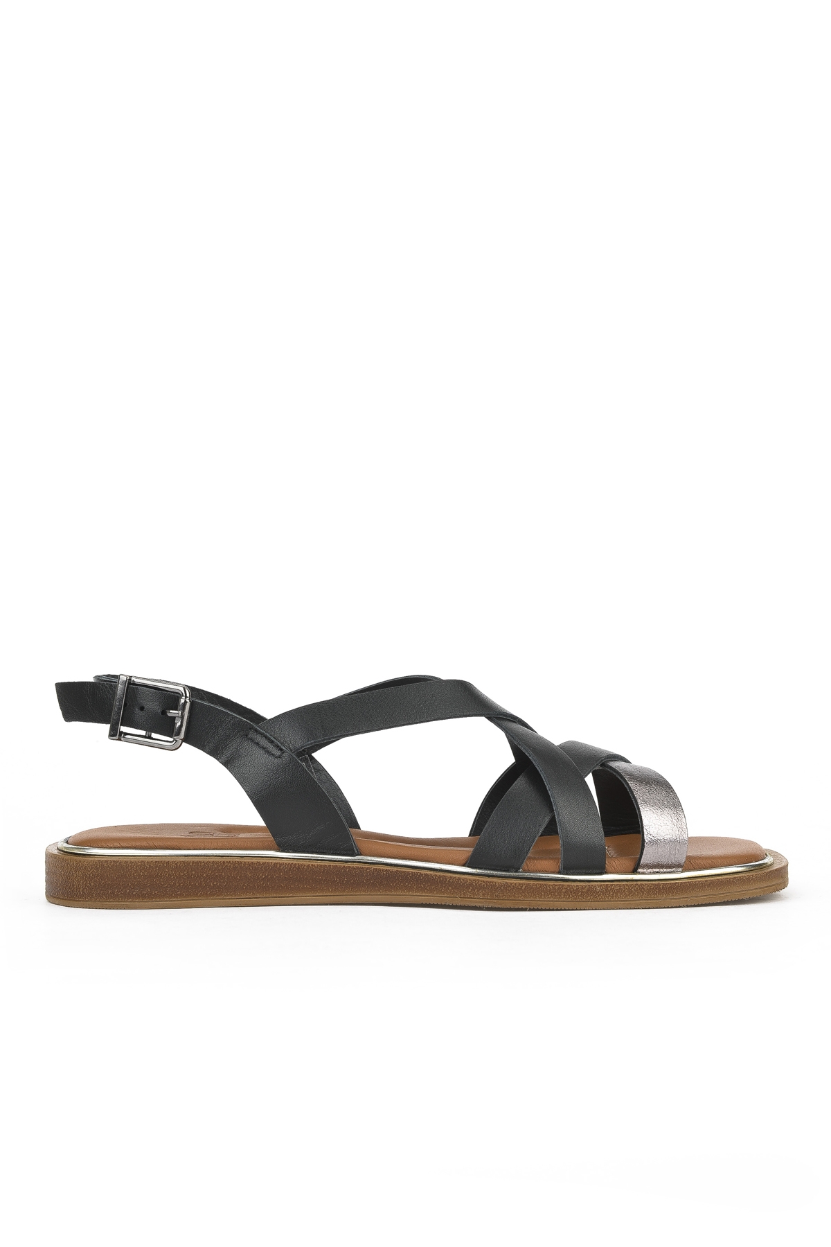 Kadın Hakiki Deri Sandalet 1511032Z11501 Siyah - Görsel 2