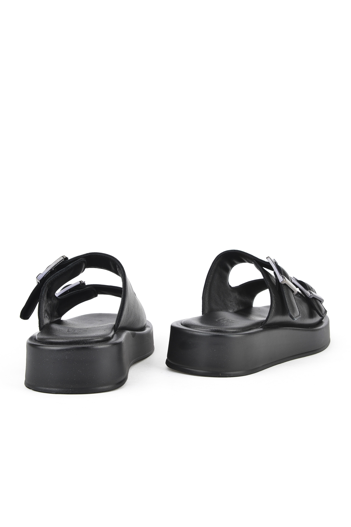 Kadın Hakiki Deri Terlik 1511032Z5009 Siyah - Görsel 4