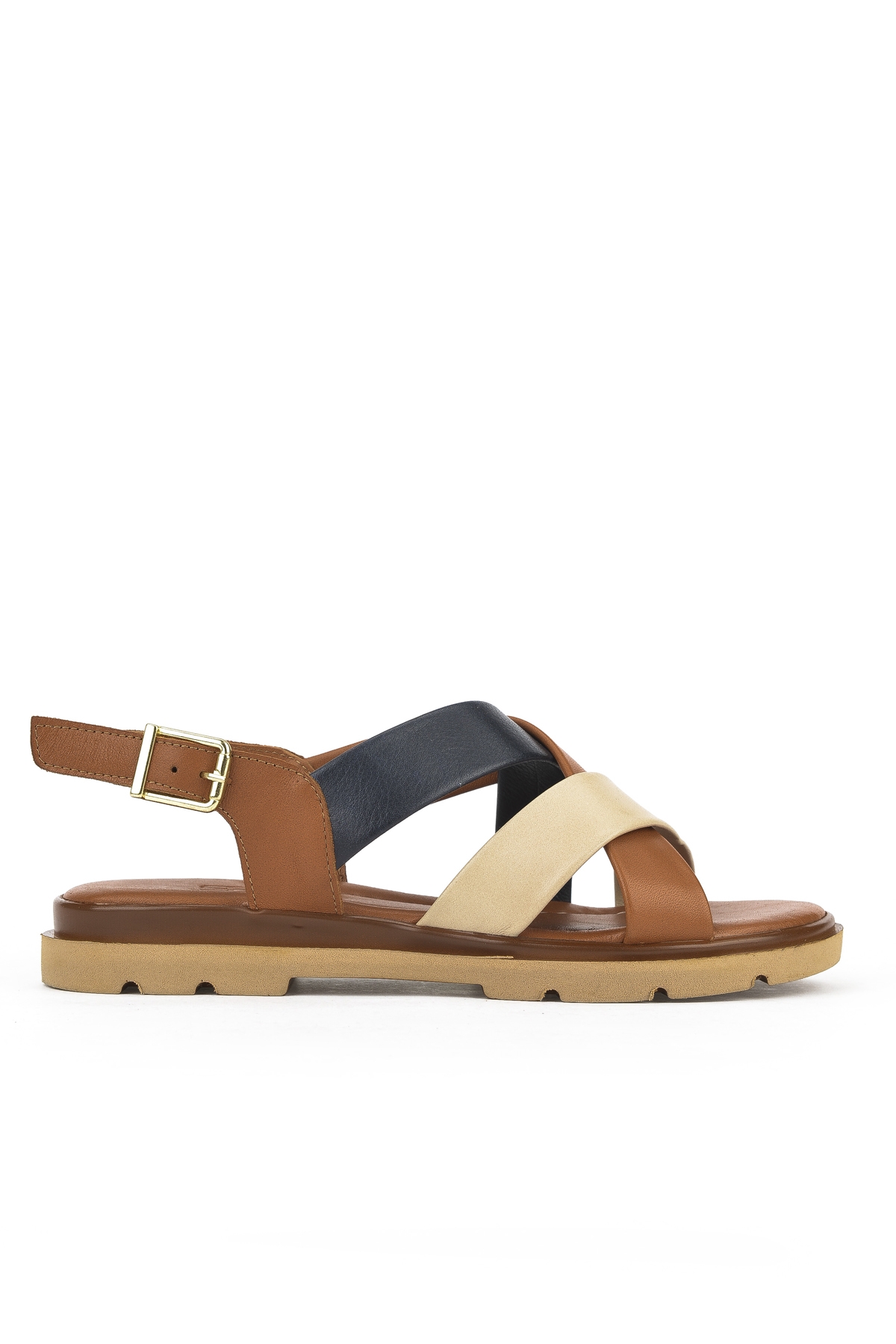 Kadın Hakiki Deri Sandalet 1511032Z8302 Taba - Görsel 2