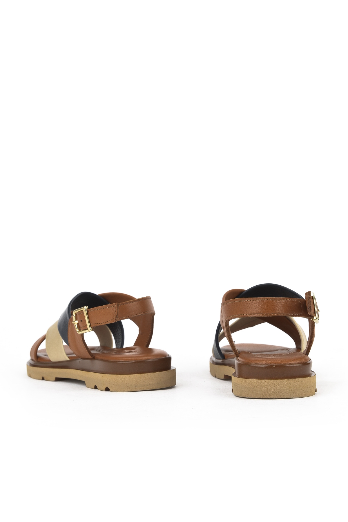 Kadın Hakiki Deri Sandalet 1511032Z8302 Taba - Görsel 4