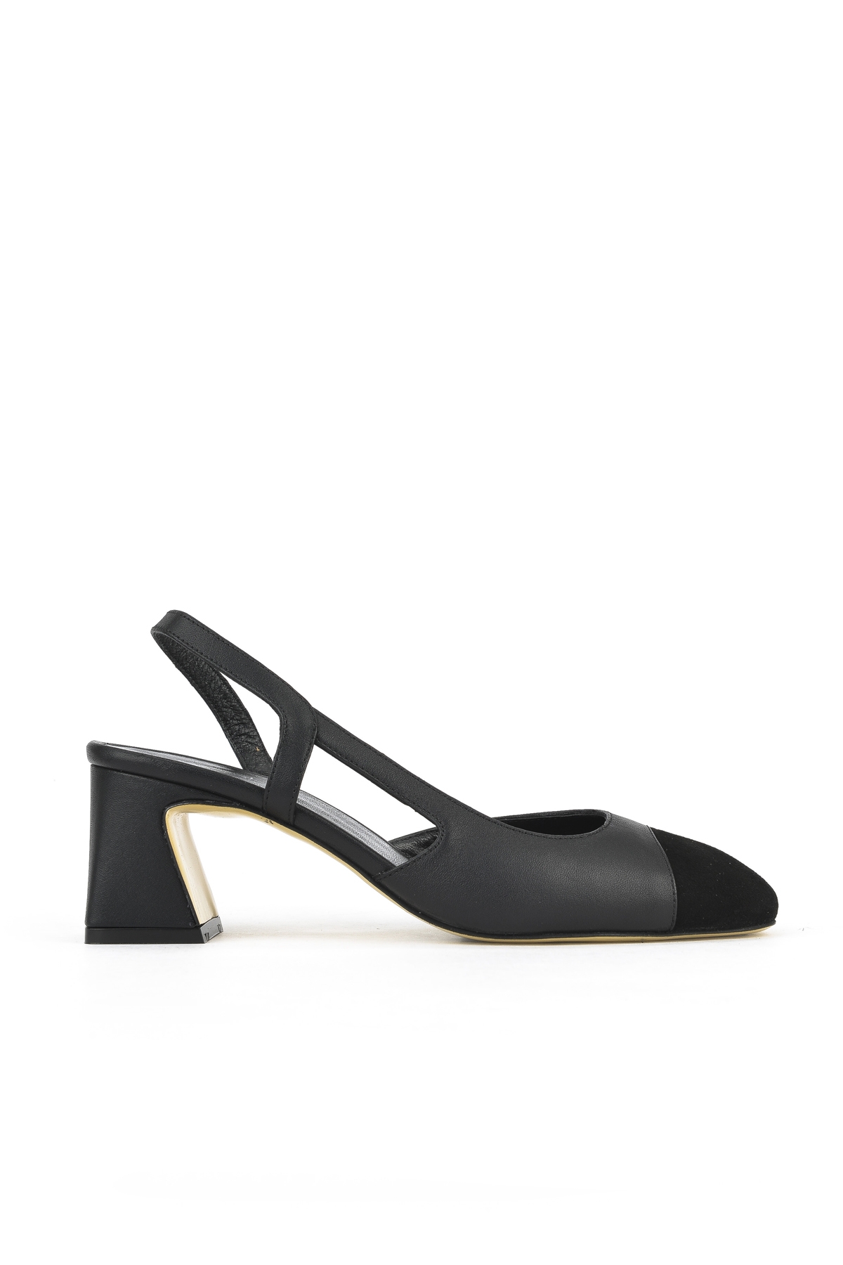 Kadın Hakiki Deri Topuklu Ayakkabı 1511030Z2553 Siyah - Görsel 2