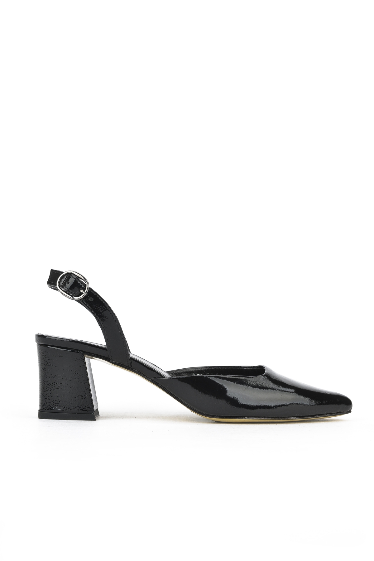 Kadın Hakiki Deri Topuklu Ayakkabı 1511030Z2555 Siyah - Görsel 2