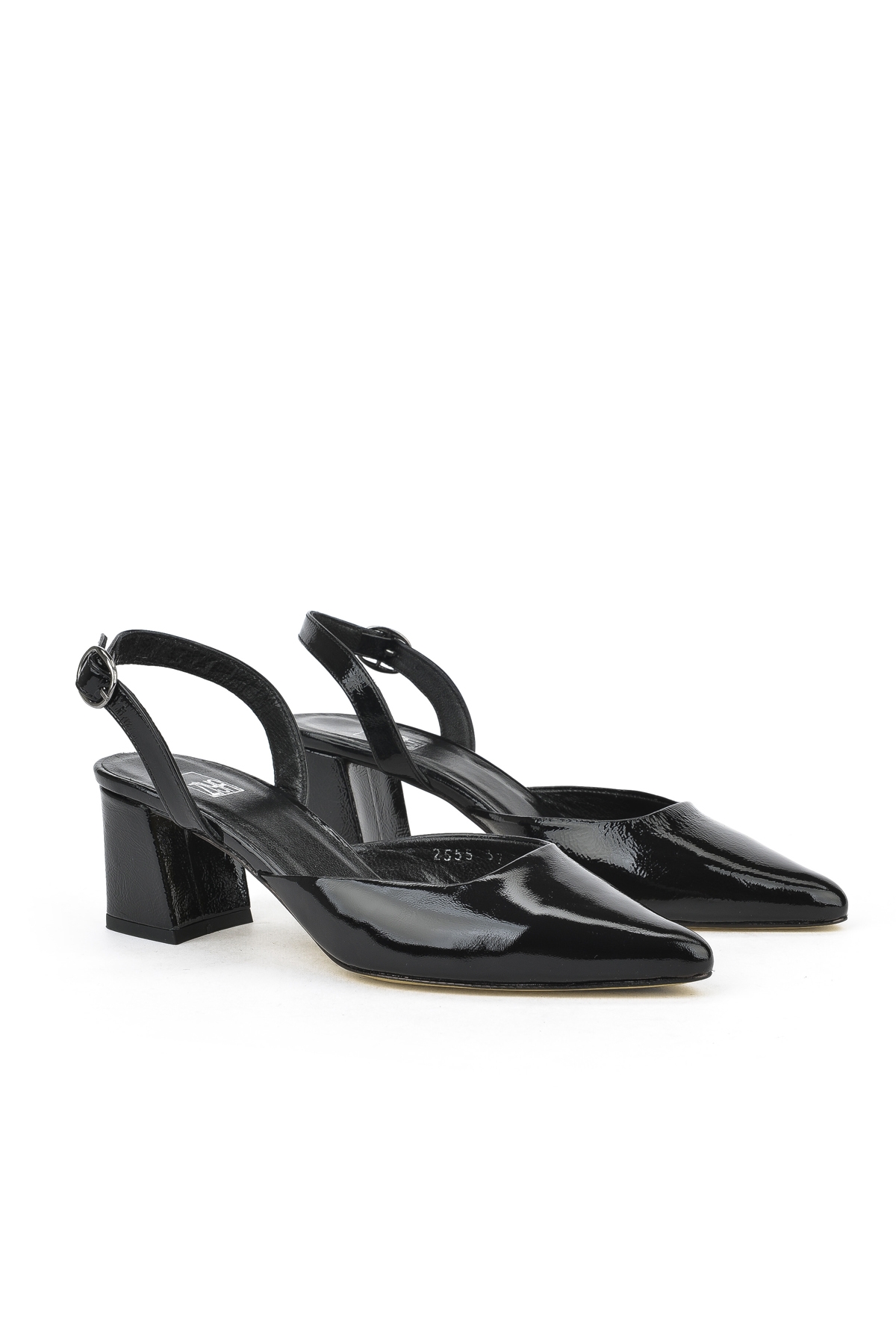 Kadın Hakiki Deri Topuklu Ayakkabı 1511030Z2555 Siyah - Görsel 3