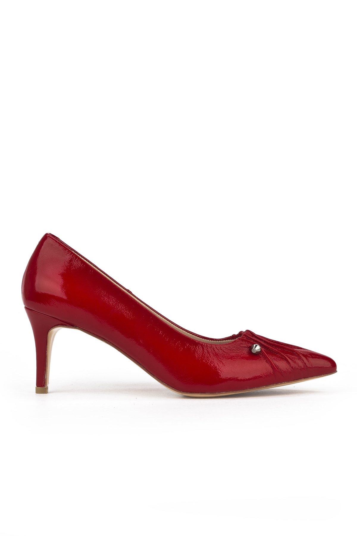Kadın Hakiki Deri Topuklu Ayakkabı 1511030Z2544 Kırmızı - Görsel 2