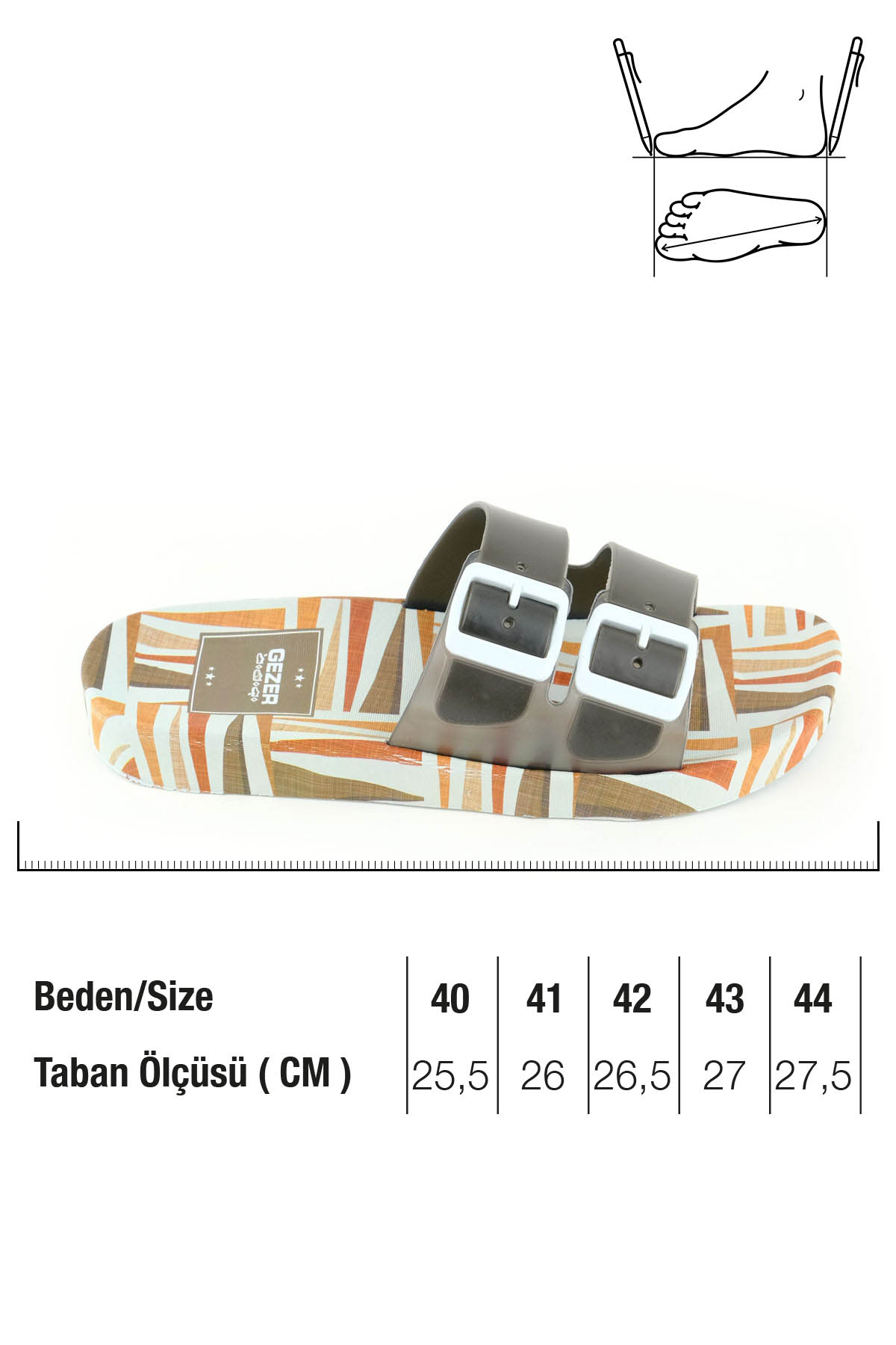 Gezer Gezer Haki Erkek Yazlık Rahat Taban Havuz Plaj Banyo Günlük Terlik Sandalet & Terlik | Flo Haki - 3. görsel