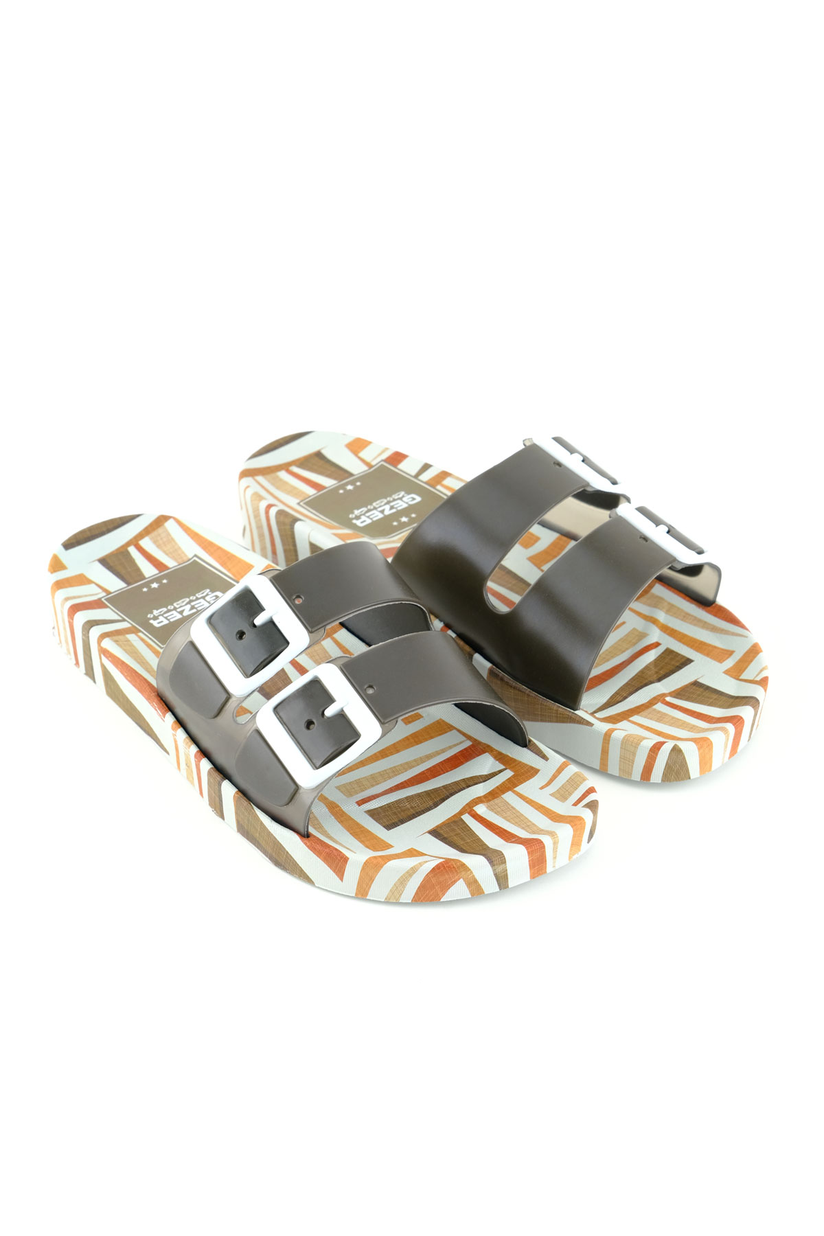 Gezer Gezer Haki Erkek Yazlık Rahat Taban Havuz Plaj Banyo Günlük Terlik Sandalet & Terlik | Flo Haki - 4. görsel