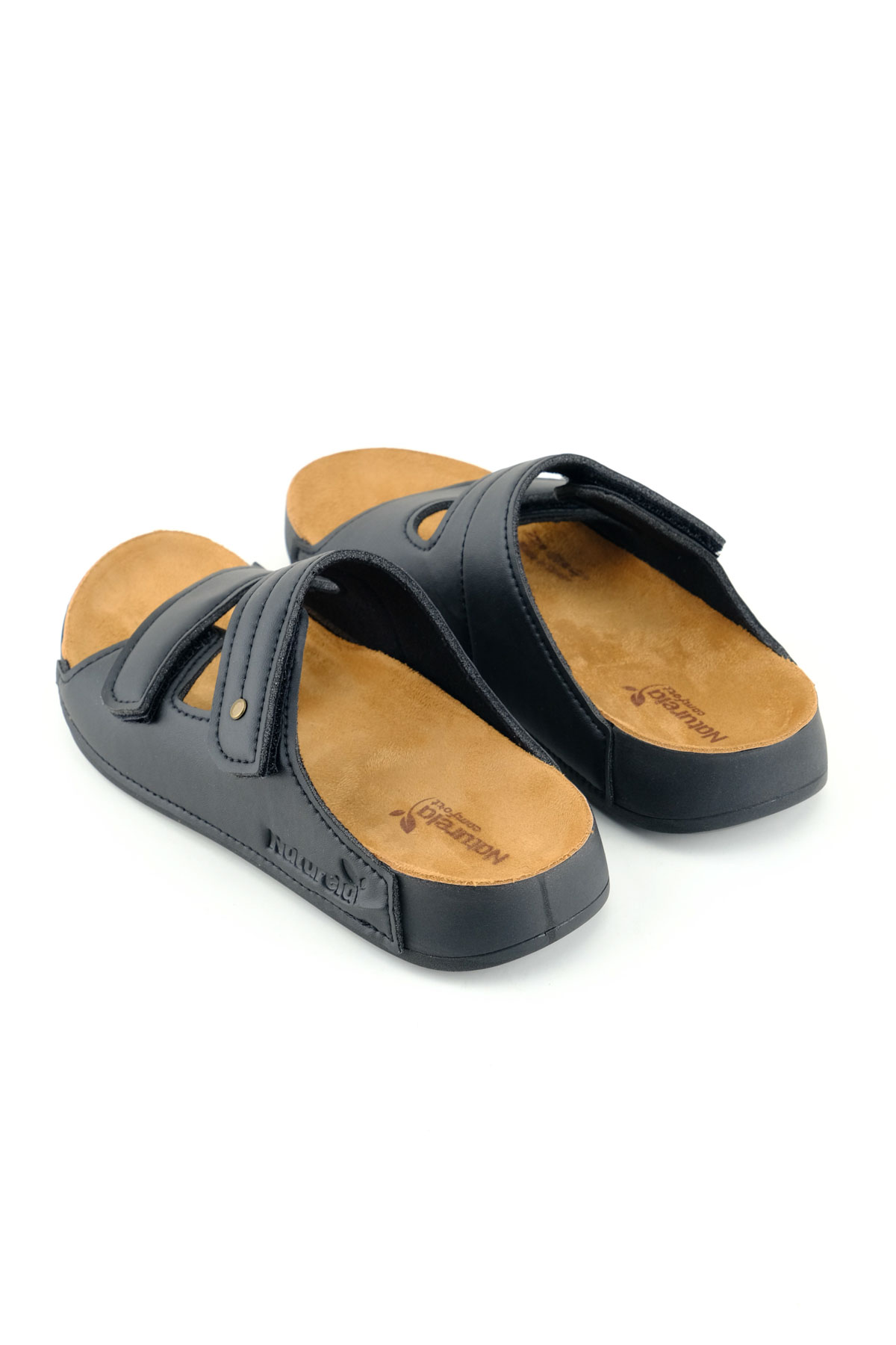 Naturela Kadın Yazlık Suni Deri İki Cırt Cırtlı Kemer Ayarlanabilir Comfort Taban Günlük Terlik - Görsel 5