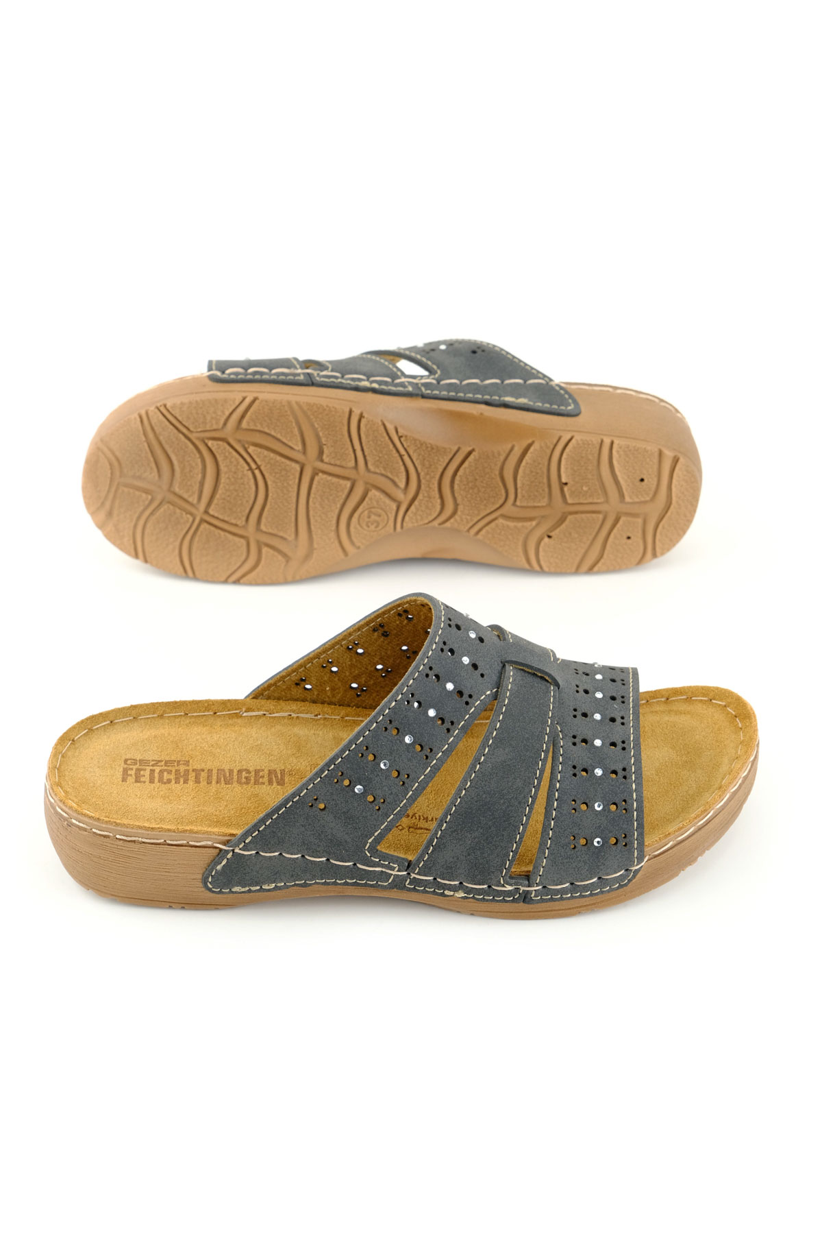 Feichtingen Kadın Yazlık İç Taban Hakiki Deri Rahat Taban Günlük Terlik - Görsel 6