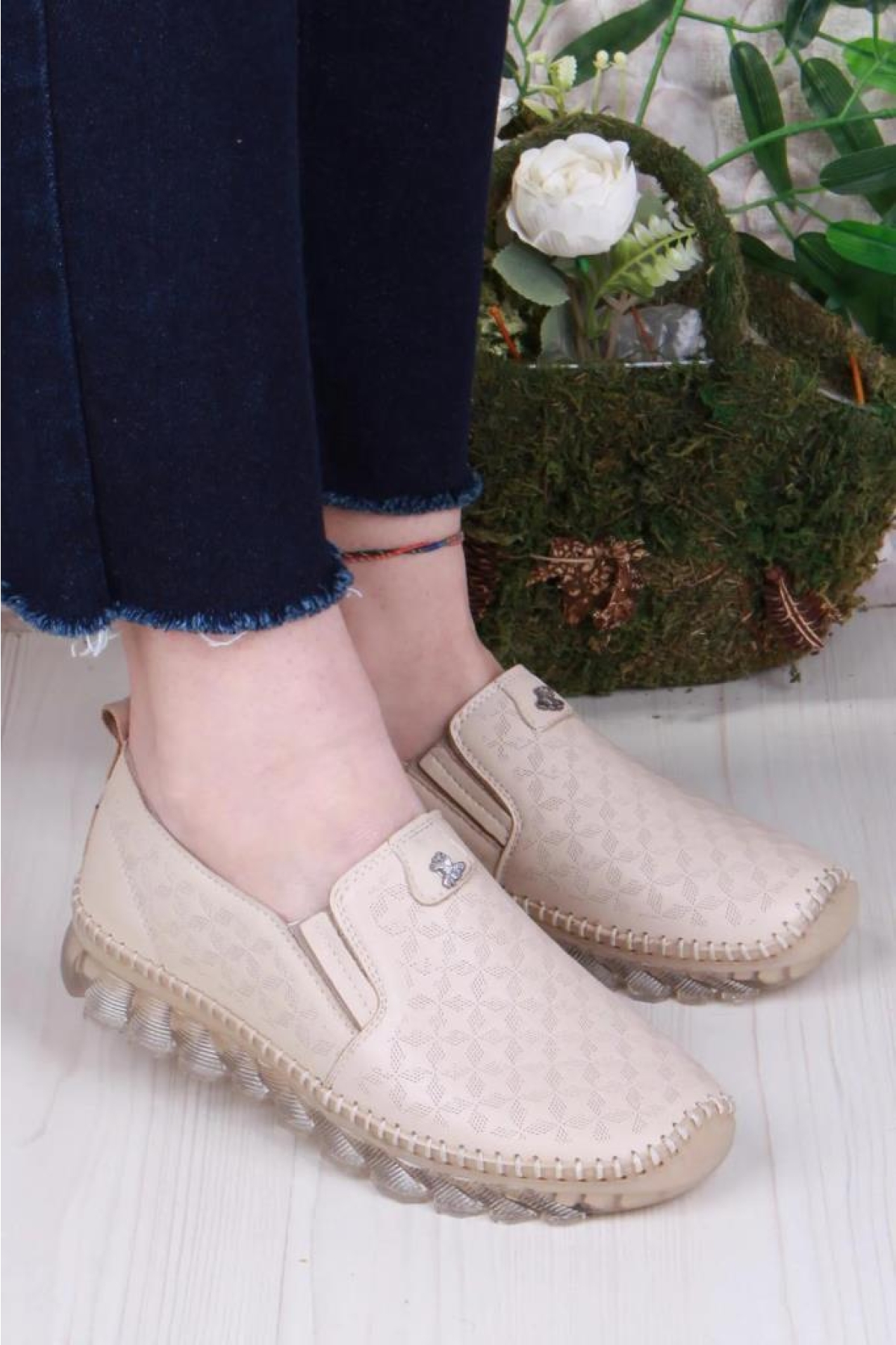 Pisagor Ps-33010 Ortopedik Kadın Günlük Hakiki Deri Ayakkabı - Görsel 2