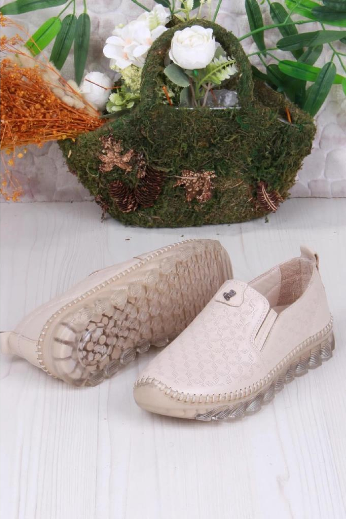 Pisagor Ps-33010 Ortopedik Kadın Günlük Hakiki Deri Ayakkabı - Görsel 5