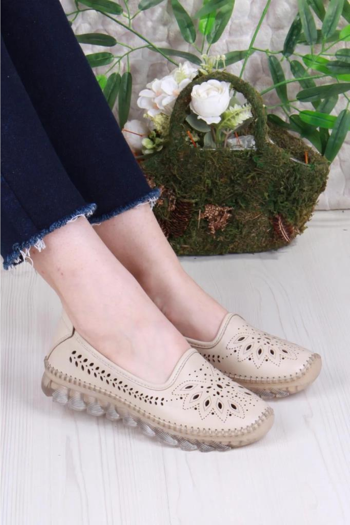 Pisagor Ps-32970 Ortopedik Kadın Günlük Hakiki Deri Ayakkabı - Görsel 2