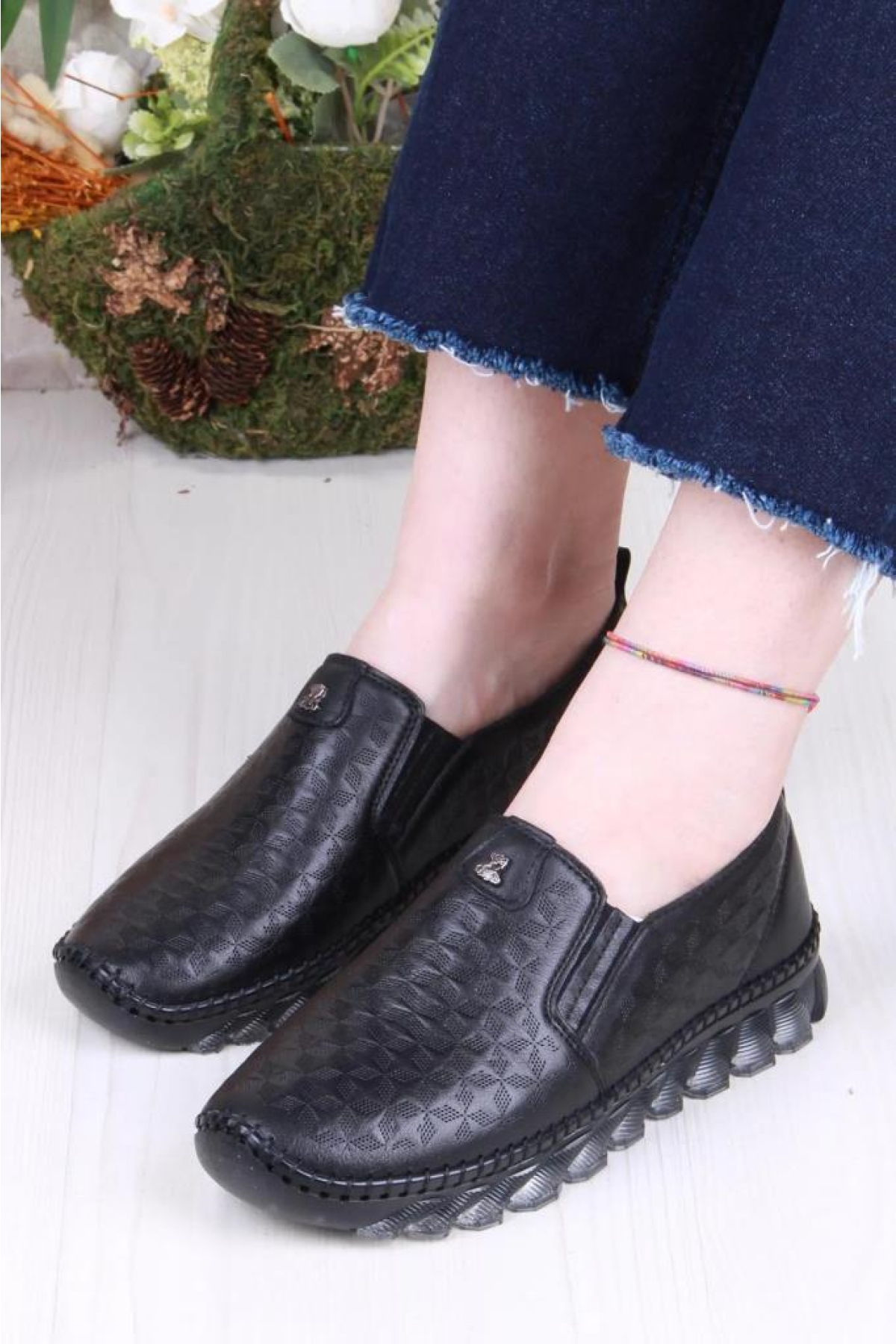 Pisagor Ps-33010 Ortopedik Kadın Günlük Hakiki Deri Ayakkabı - Görsel 3