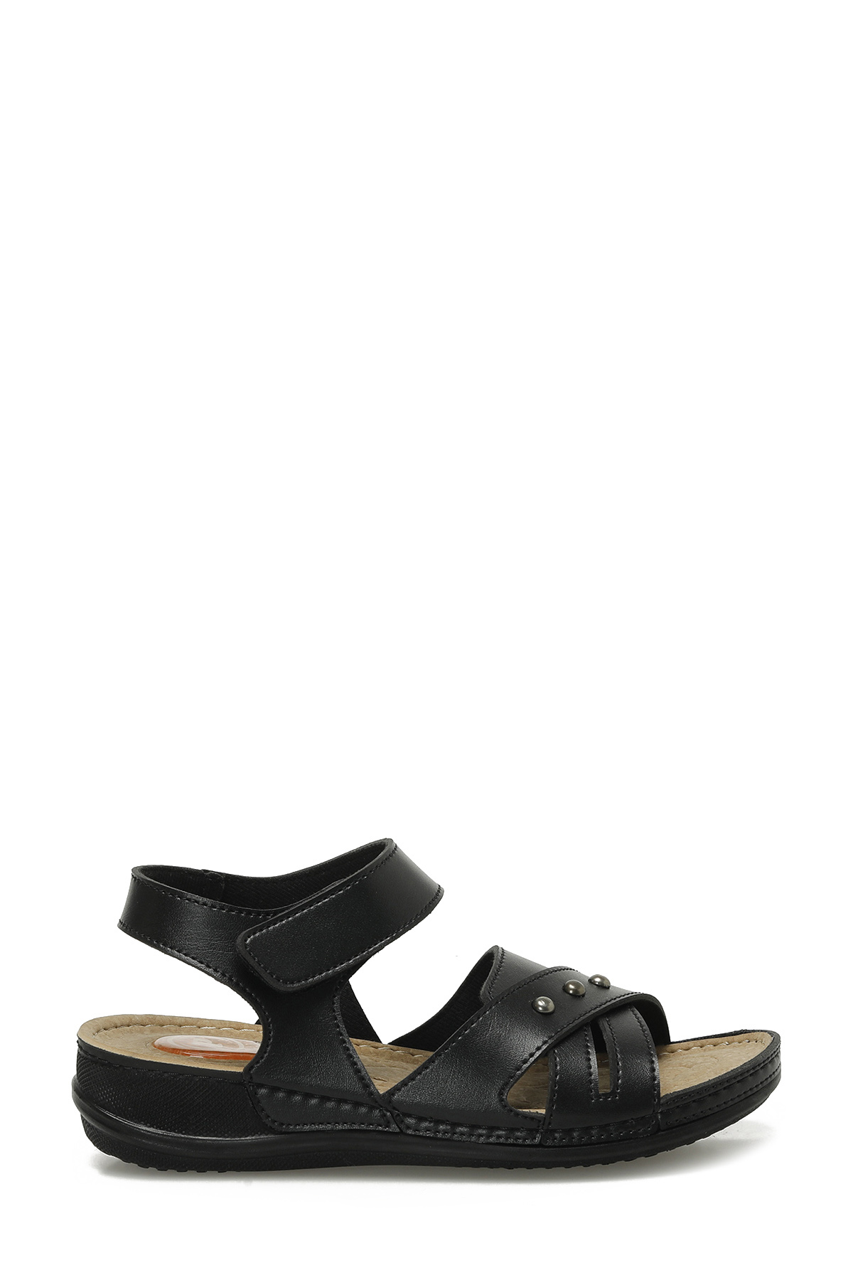 166987.Z5FX Siyah Kadın Düz Sandalet - Görsel 2