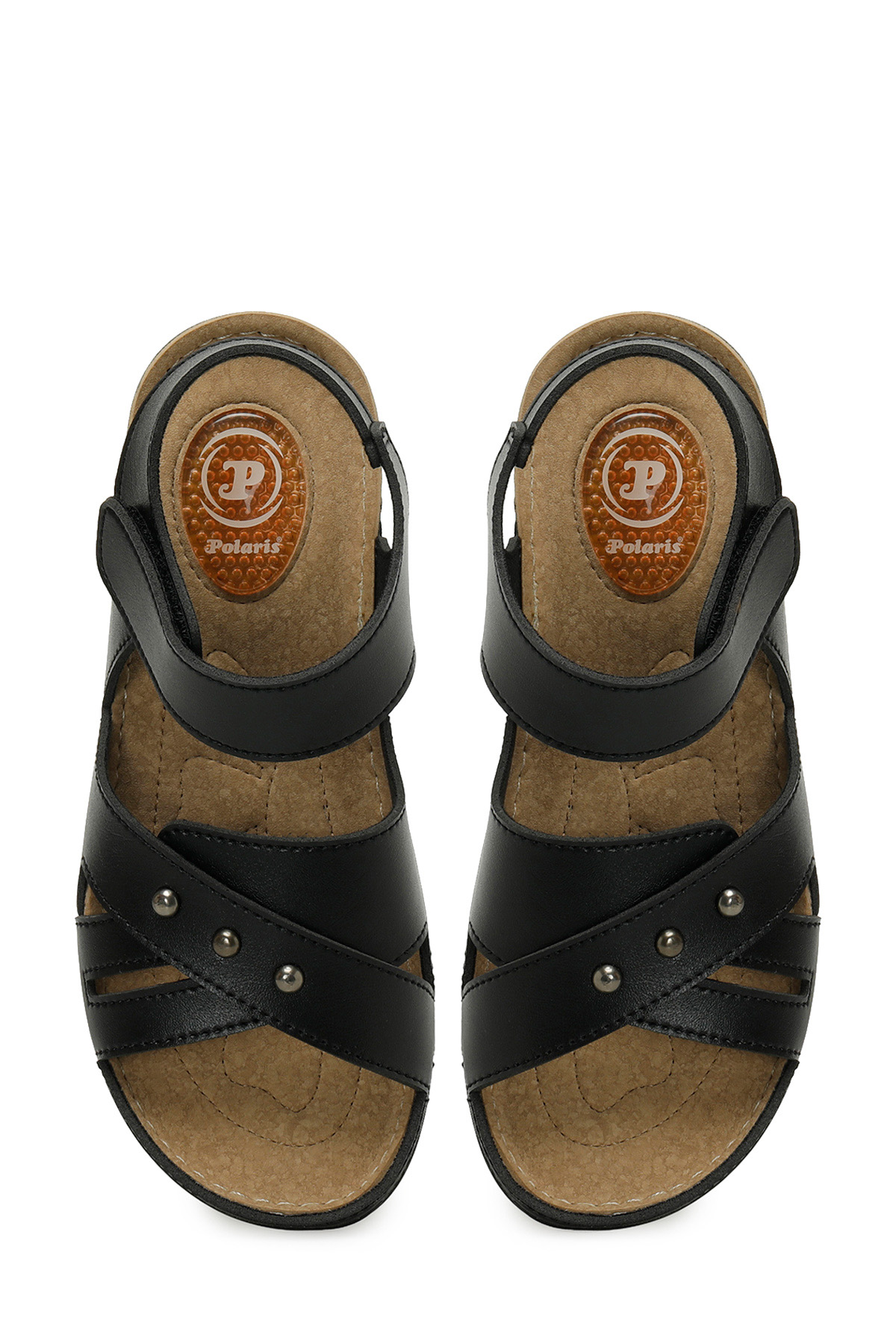 166987.Z5FX Siyah Kadın Düz Sandalet - Görsel 5