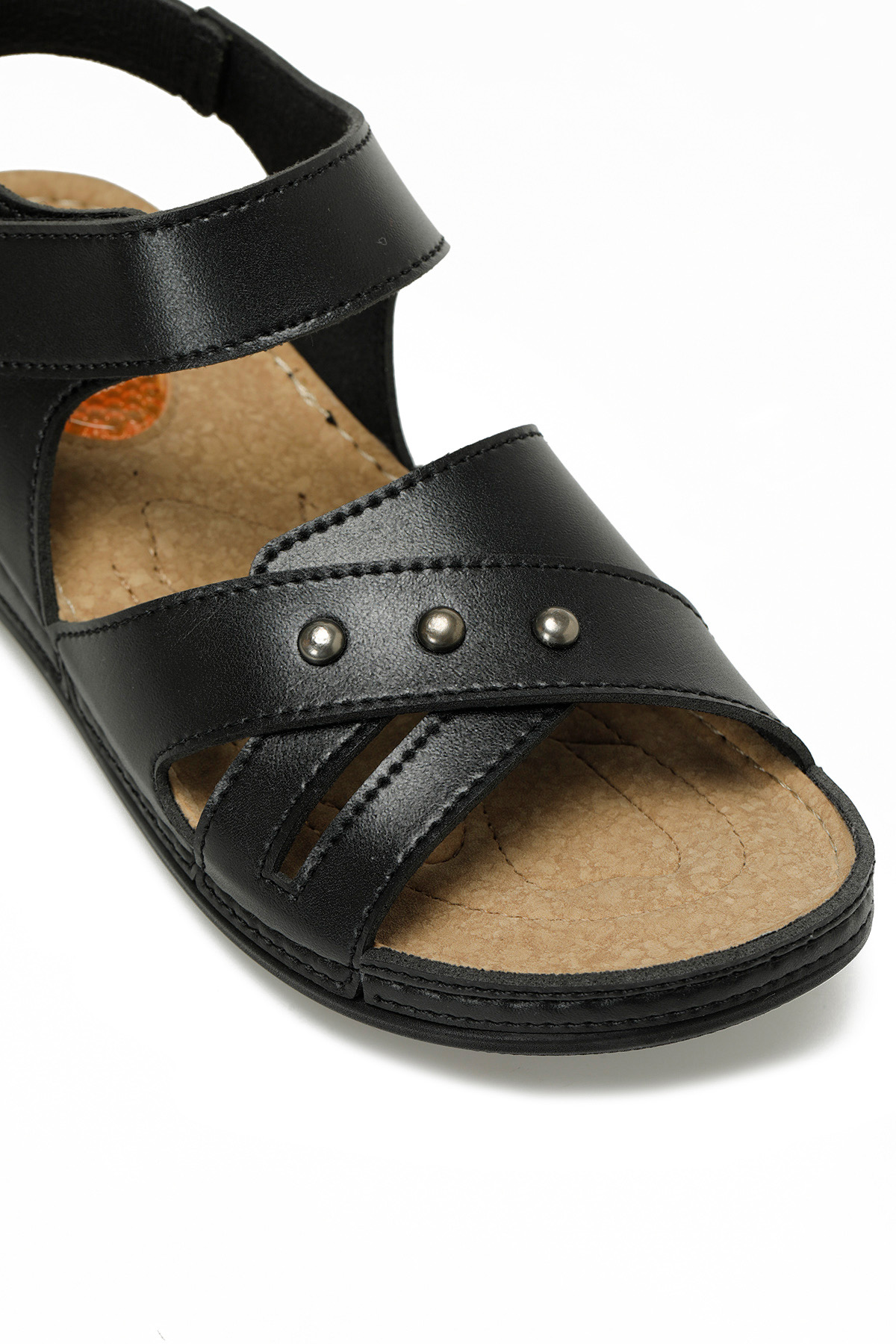166987.Z5FX Siyah Kadın Düz Sandalet - Görsel 8