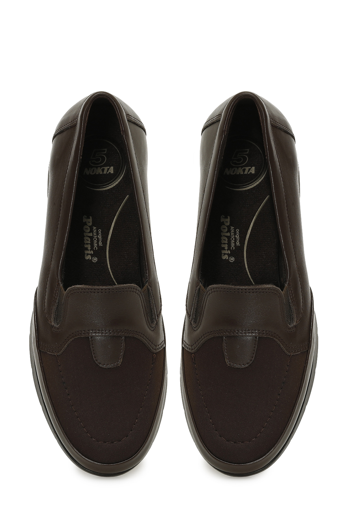 Polaris 5 Nokta 105624.Z5PR Kahverengi Kadın Dolgu Ayakkabı - Görsel 5