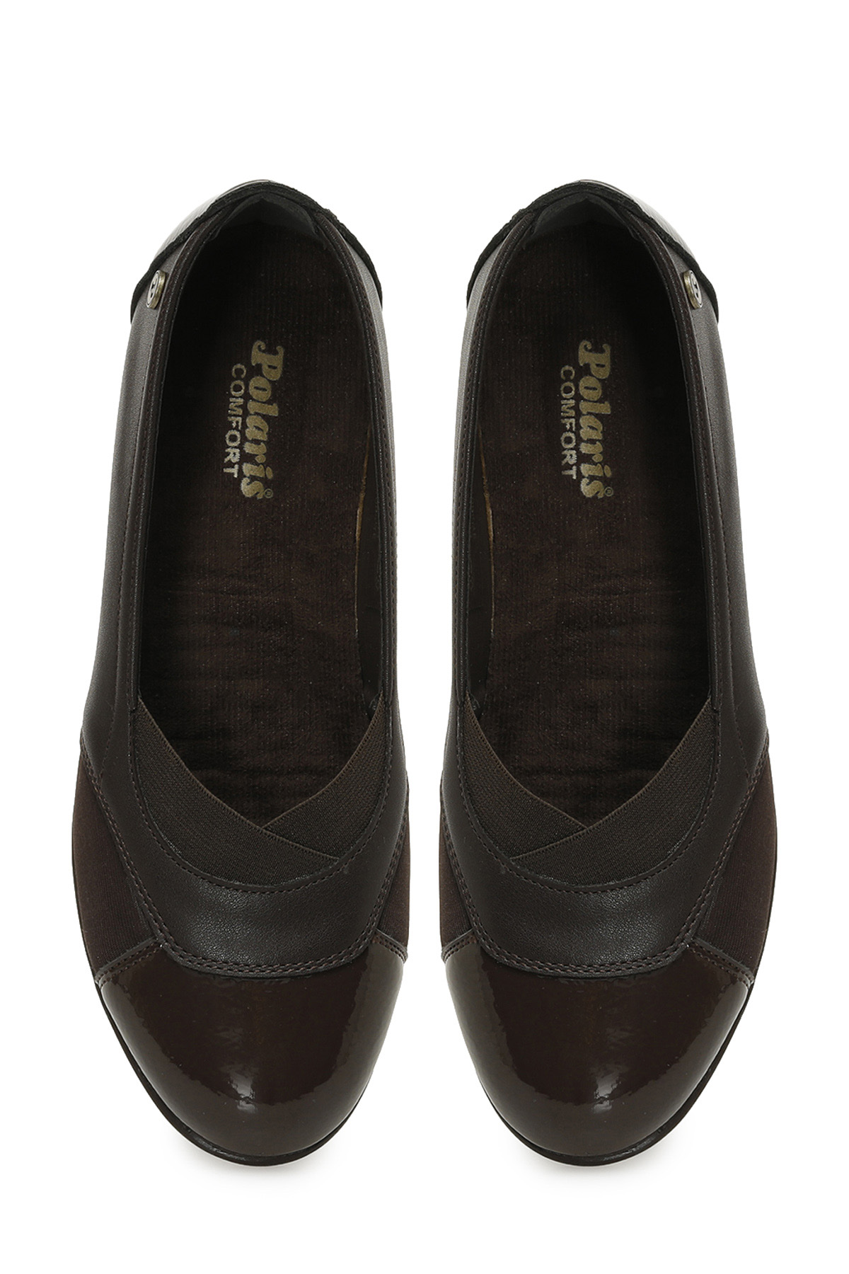 167028.RZ5PR Kahverengi Kadın Dolgu Ayakkabı - Görsel 5