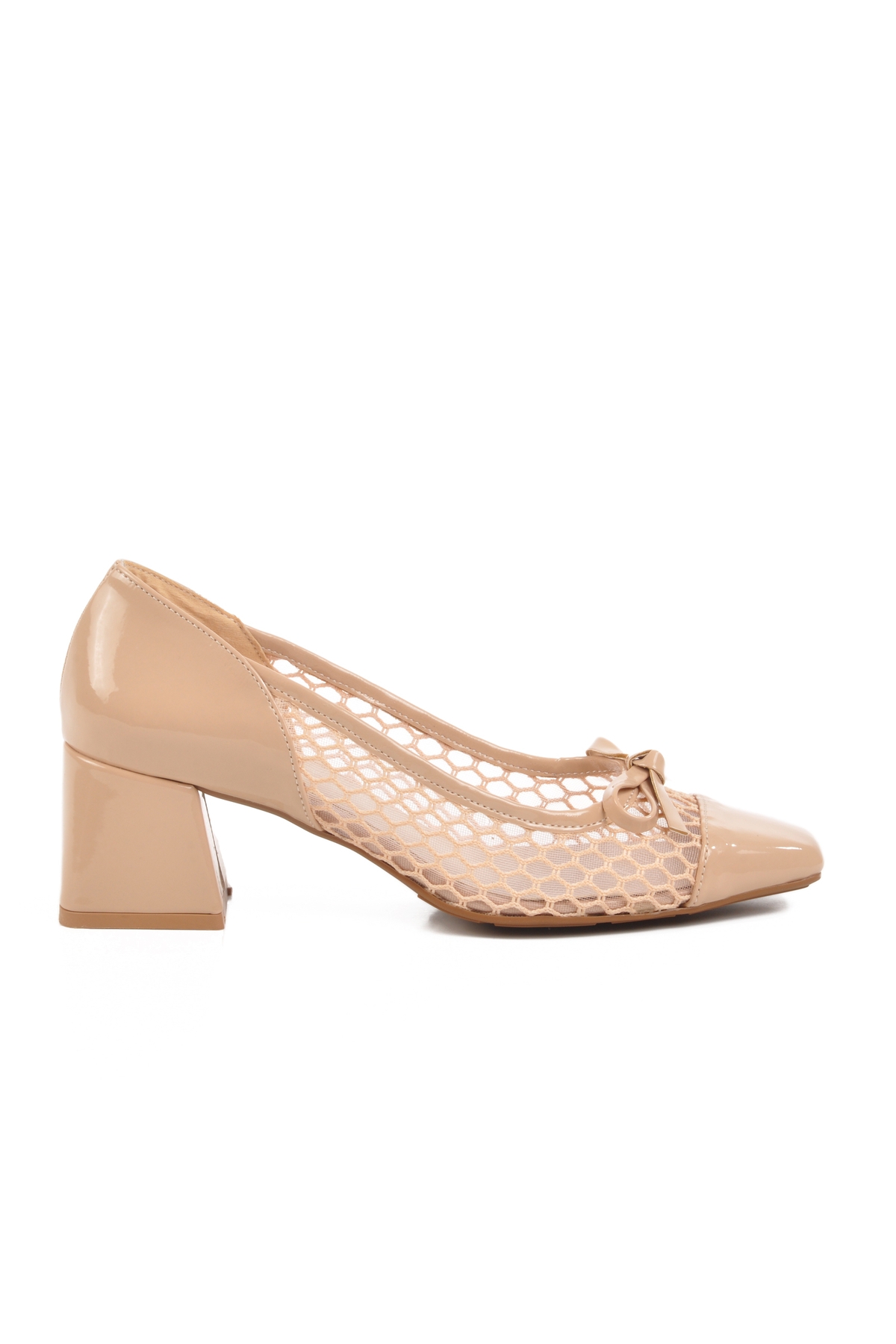 Aspor Ten Anorak Örme Kadın Klasik Topuklu Ayakkabı - Görsel 2