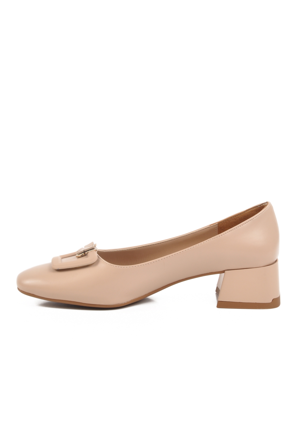 Bej Kadın Klasik Topuklu Ayakkabı - Görsel 3