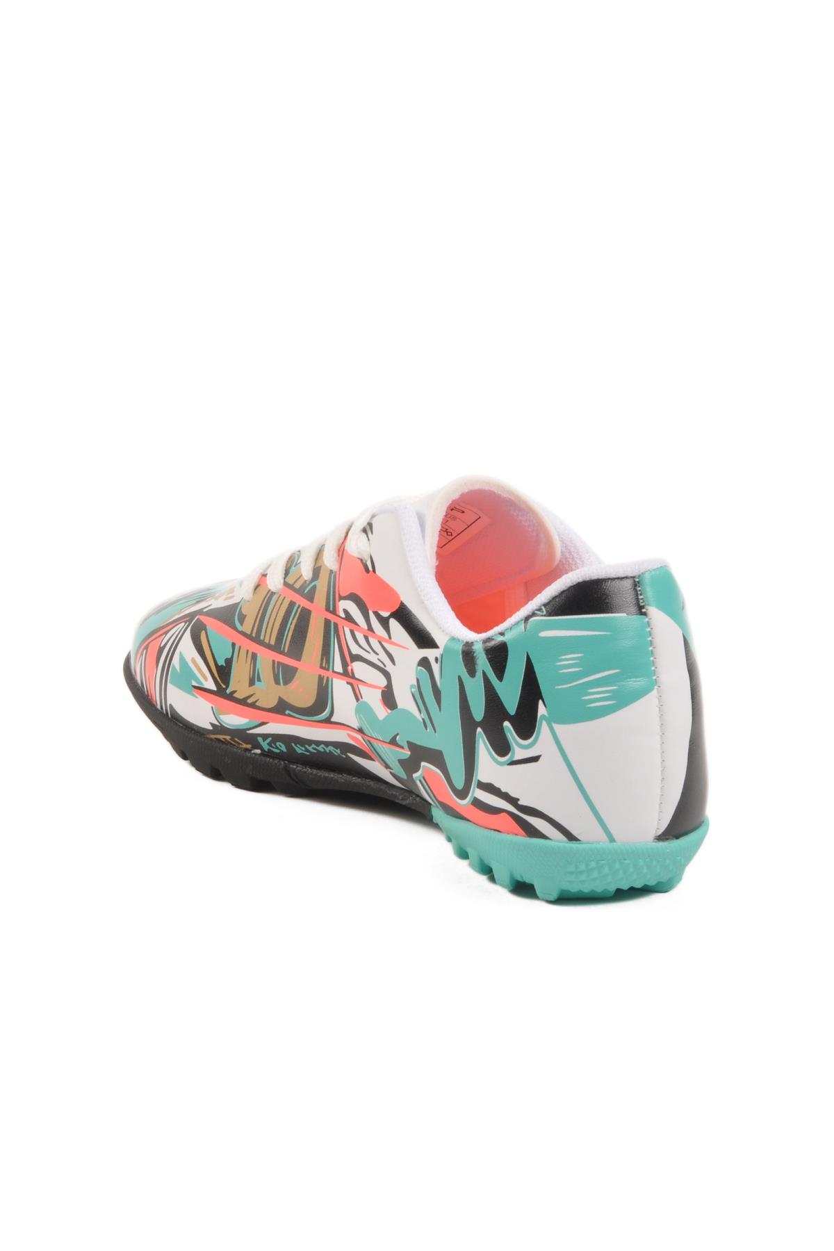 Beyaz Çocuk Halı Saha Ayakkabısı Playup FH-251-145 F - Görsel 5